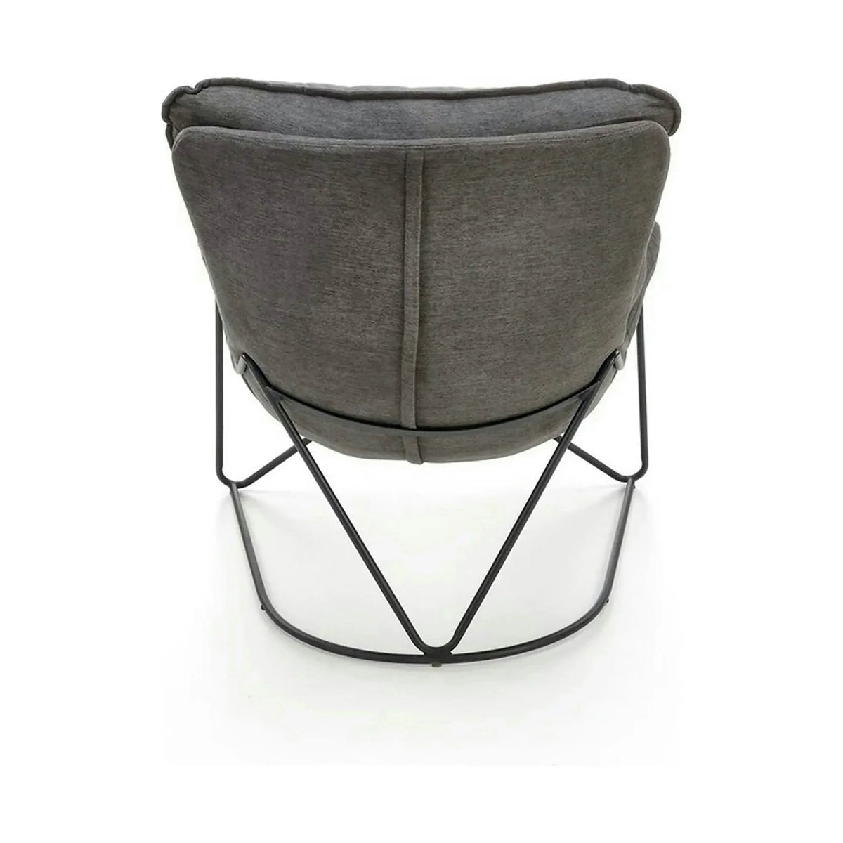 Scaun relaxare living VOLKER, gri, stofa clasica/metal, 75x88x85 cm