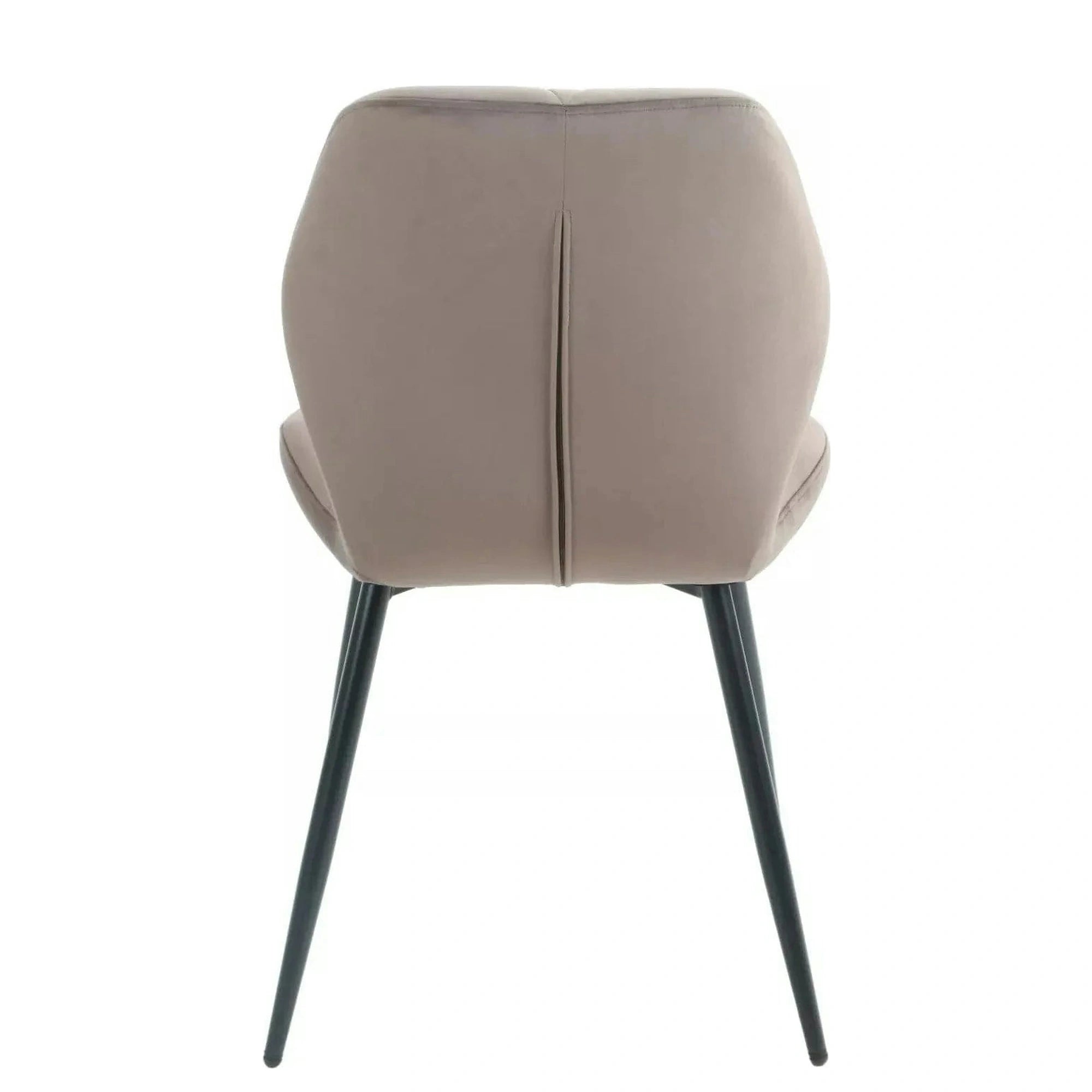 Scaun RICK, cappuccino - Bluvel 38, stofa catifelata/metal, 48x56x86 cm