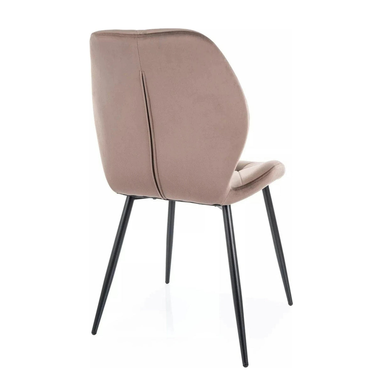 Scaun RICK, cappuccino - Bluvel 38, stofa catifelata/metal, 48x56x86 cm