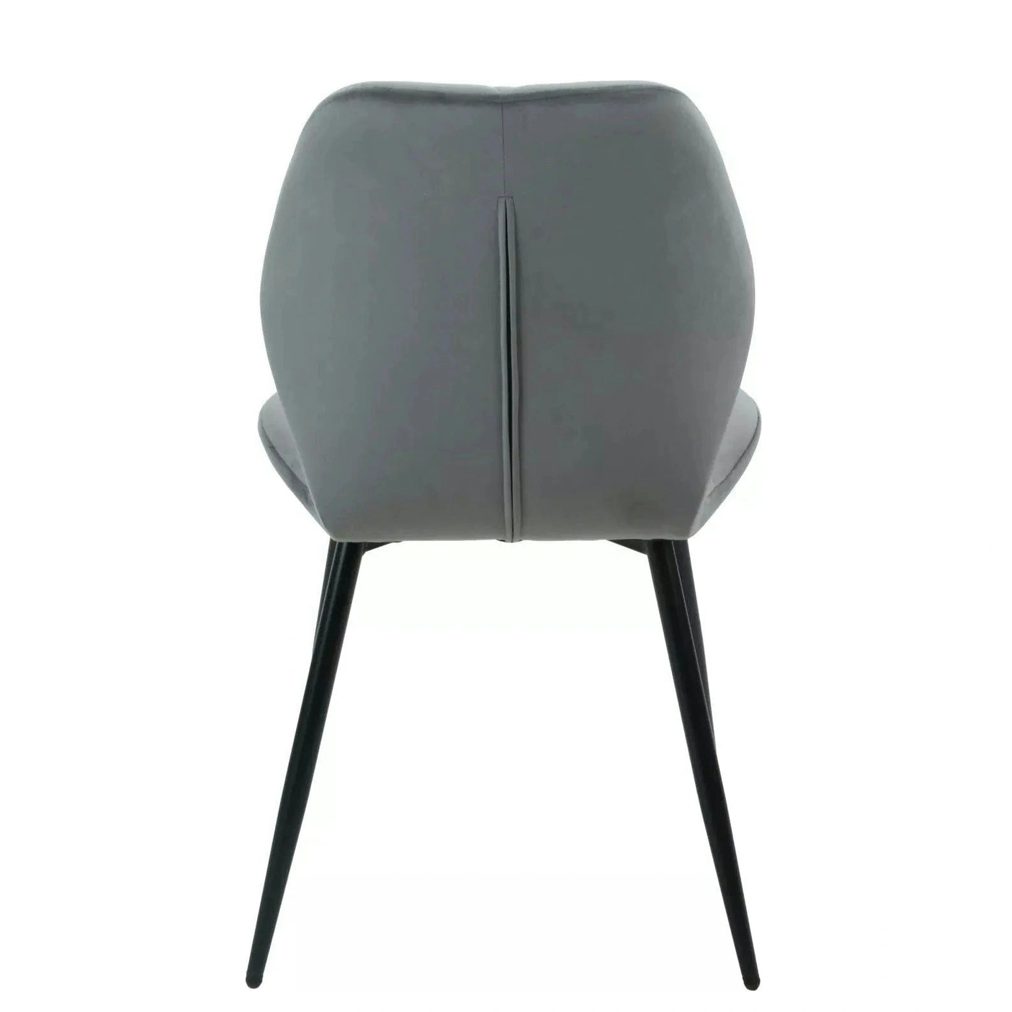 Scaun RICK, gri - Bluvel 14, stofa catifelata/metal, 48x56x86 cm