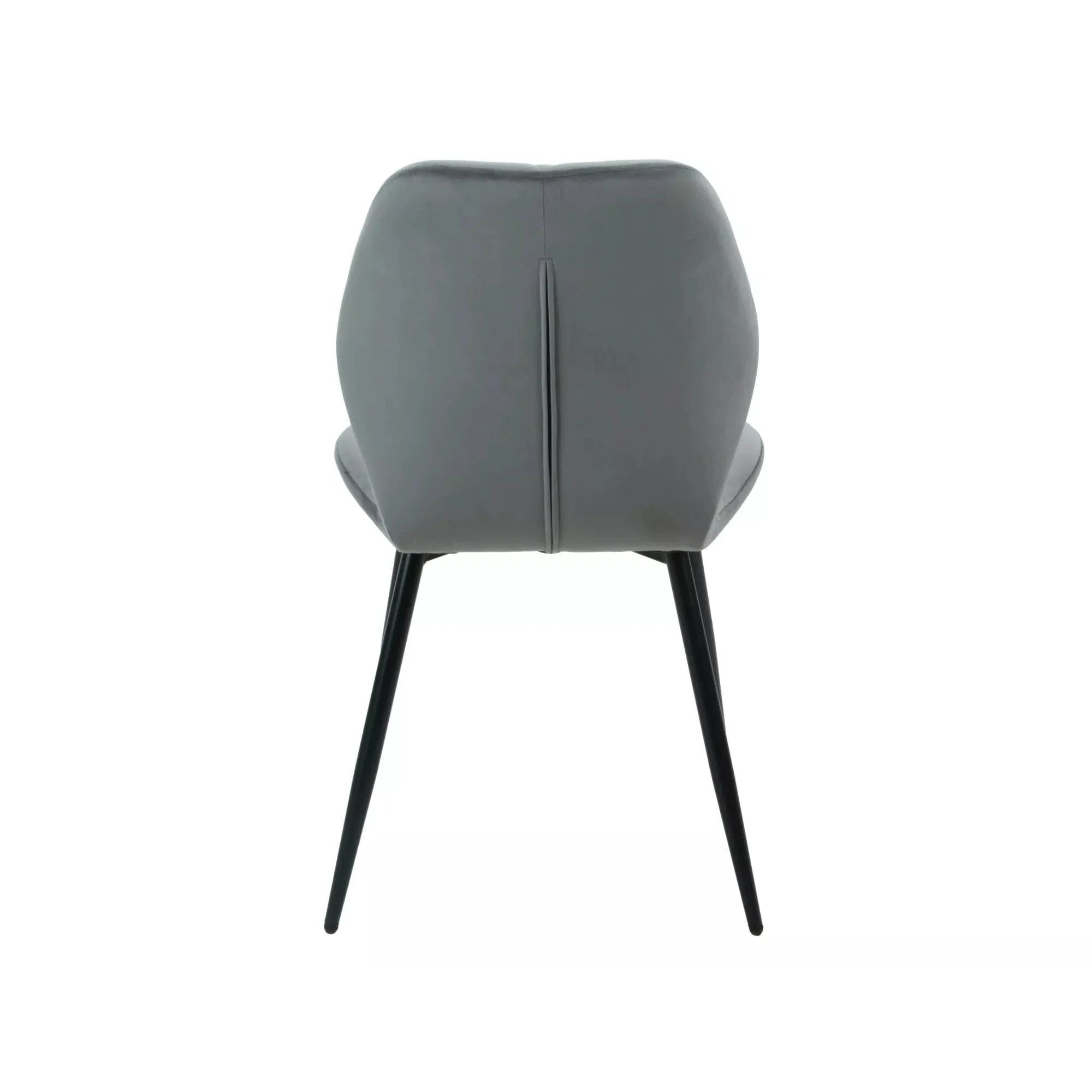 Scaun RICK, gri - Bluvel 14, stofa catifelata/metal, 48x56x86 cm