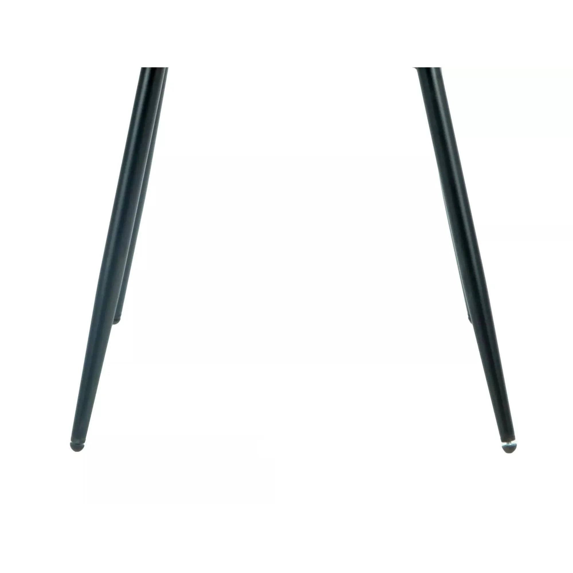 Scaun RICK, negru - Bluvel 19, stofa catifelata/metal, 48x56x86 cm