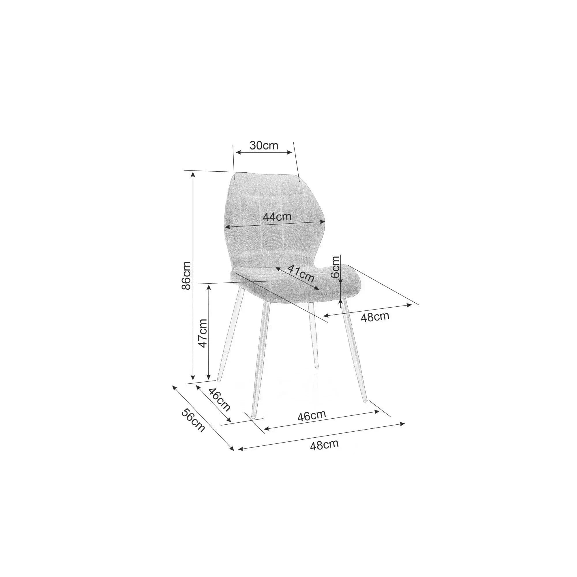 Scaun RICK, verde inchis - Bluvel 78, stofa catifelata/metal, 48x41x86 cm