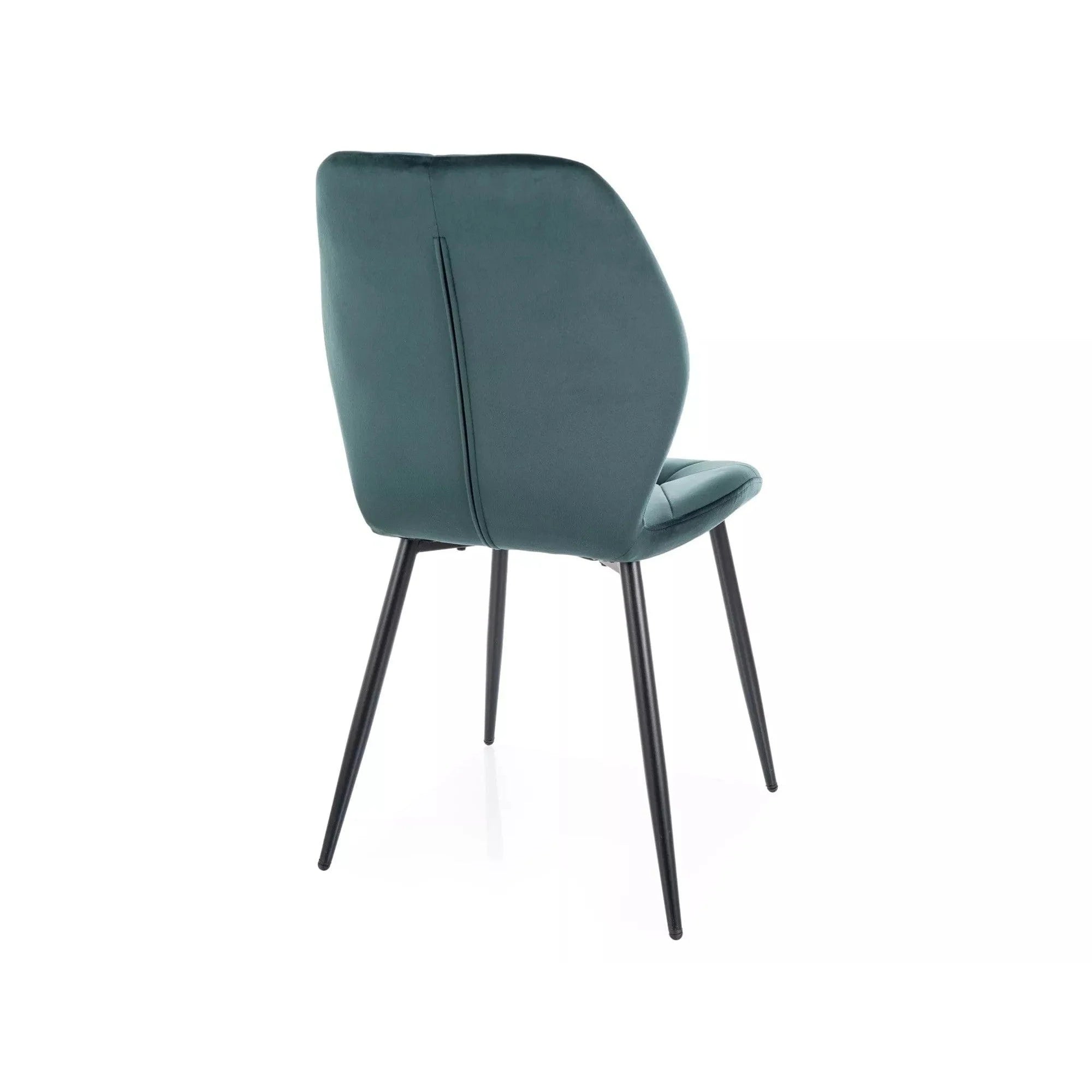 Scaun RICK, verde inchis - Bluvel 78, stofa catifelata/metal, 48x41x86 cm