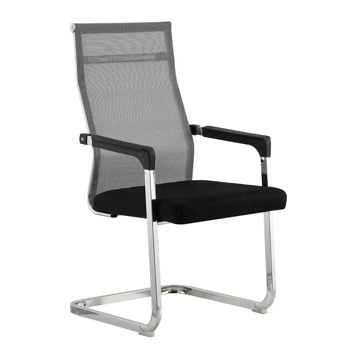 Scaun RIMALA NEW, gri/negru, plasa/metal, 56.5x64x101 cm