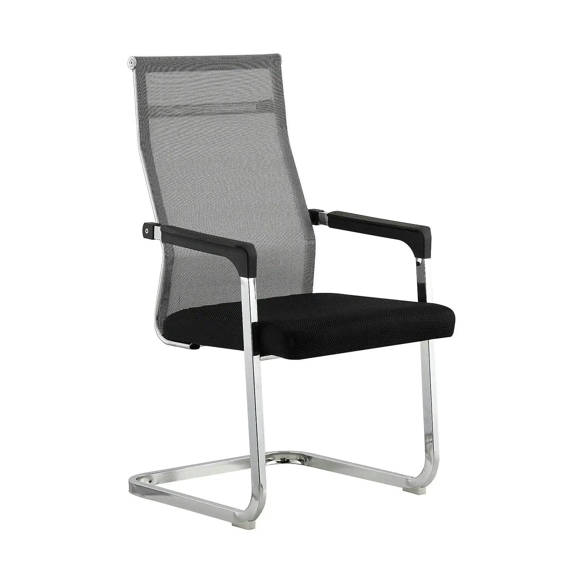 Scaun RIMALA NEW, gri/negru, plasa/metal, 56.5x64x101 cm
