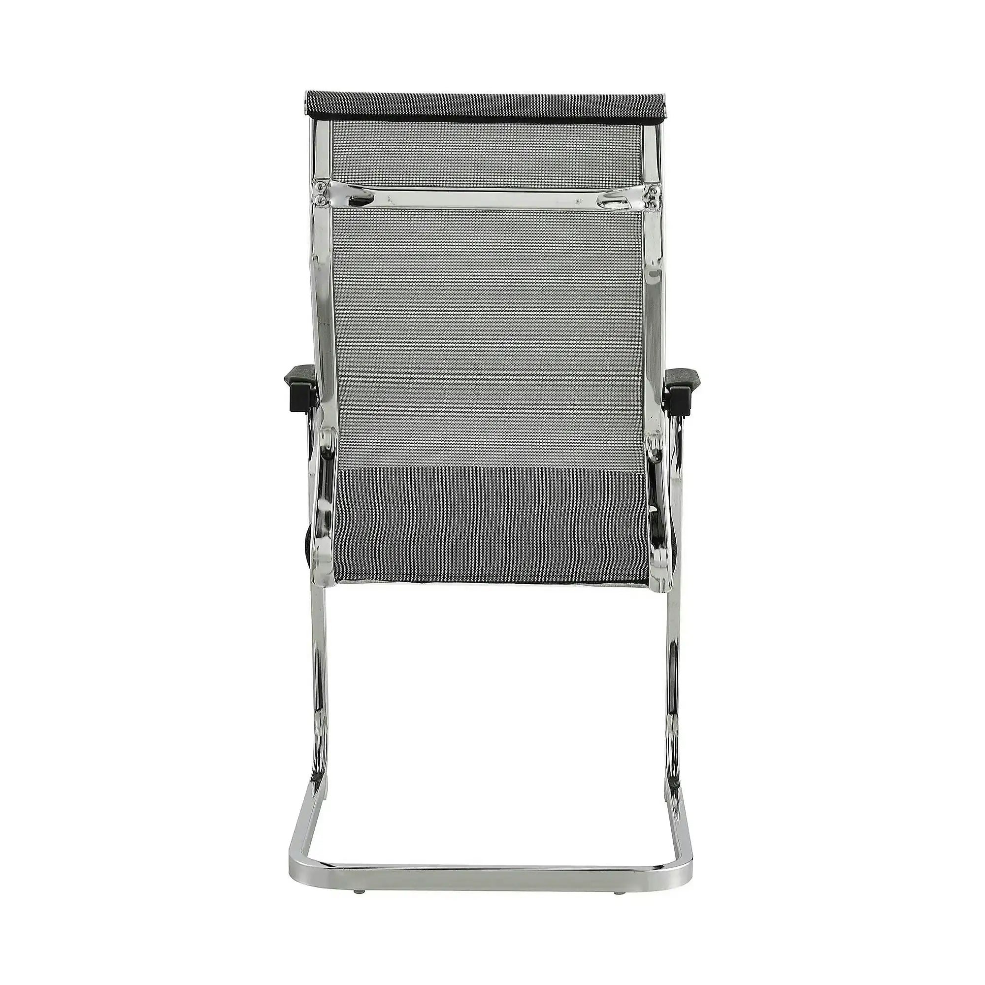 Scaun RIMALA NEW, gri/negru, plasa/metal, 56.5x64x101 cm