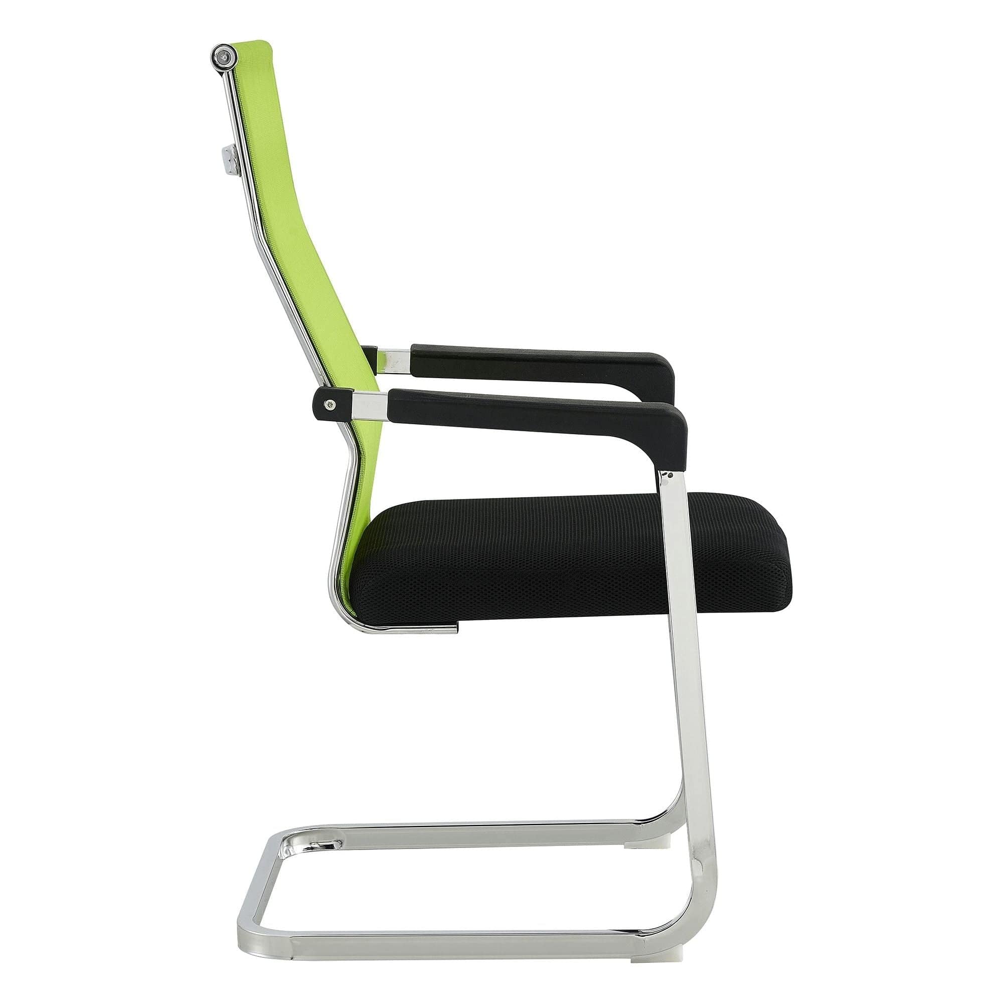 Scaun RIMALA NEW, verde/negru, plasa/metal, 57x64x101 cm