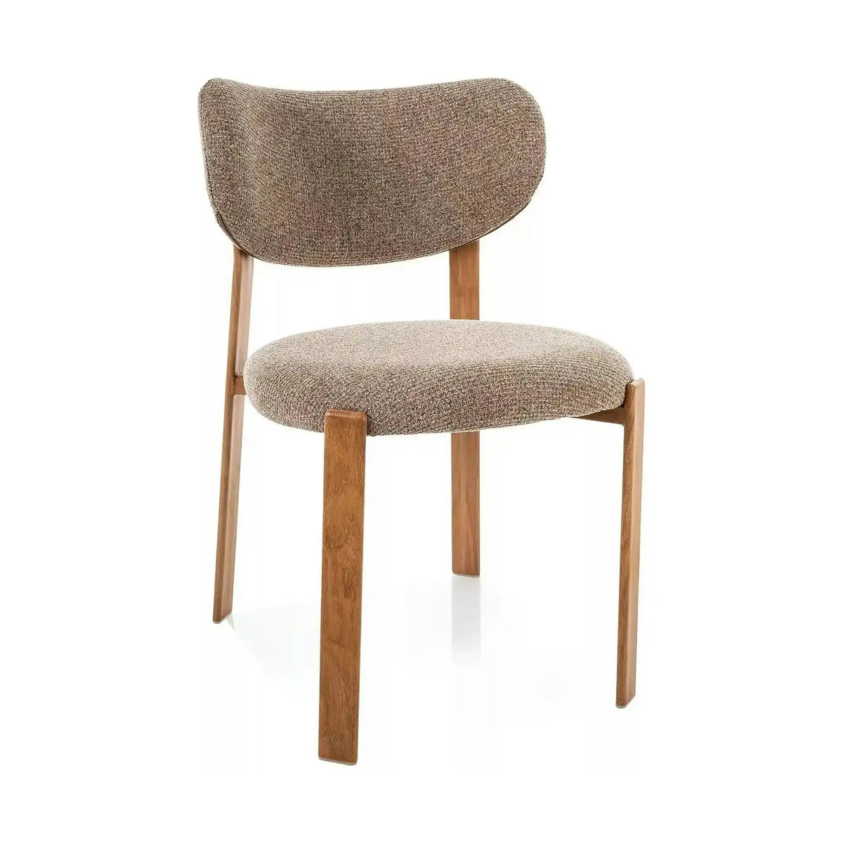 Scaun RIN D, cappuccino/stejar, stofă/metal, 51x50x79 cm