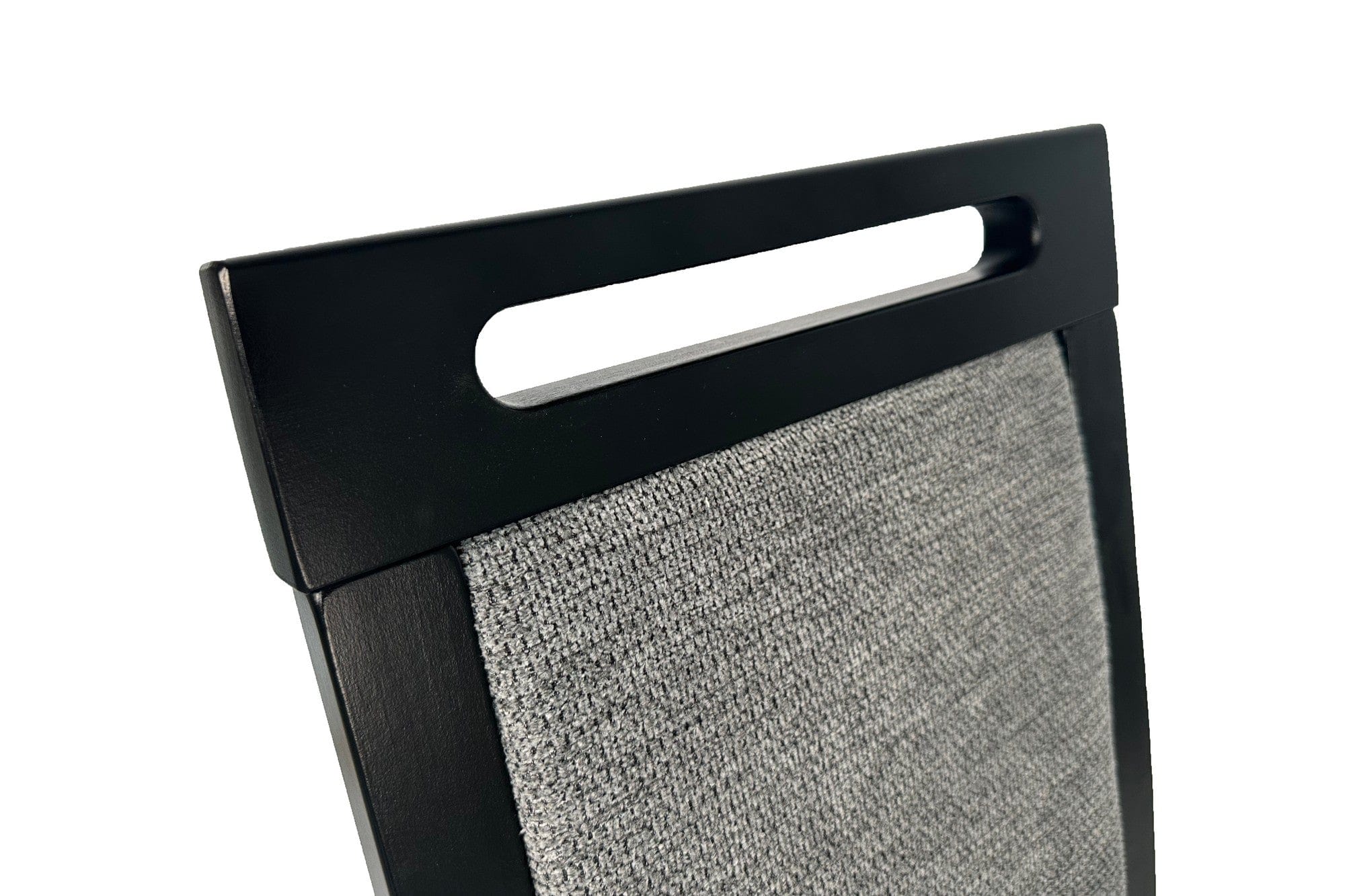 Scaun ROMA 5, negru/gri - Aragon 93, lemn de fag/stofa clasica, 45x41x96 cm