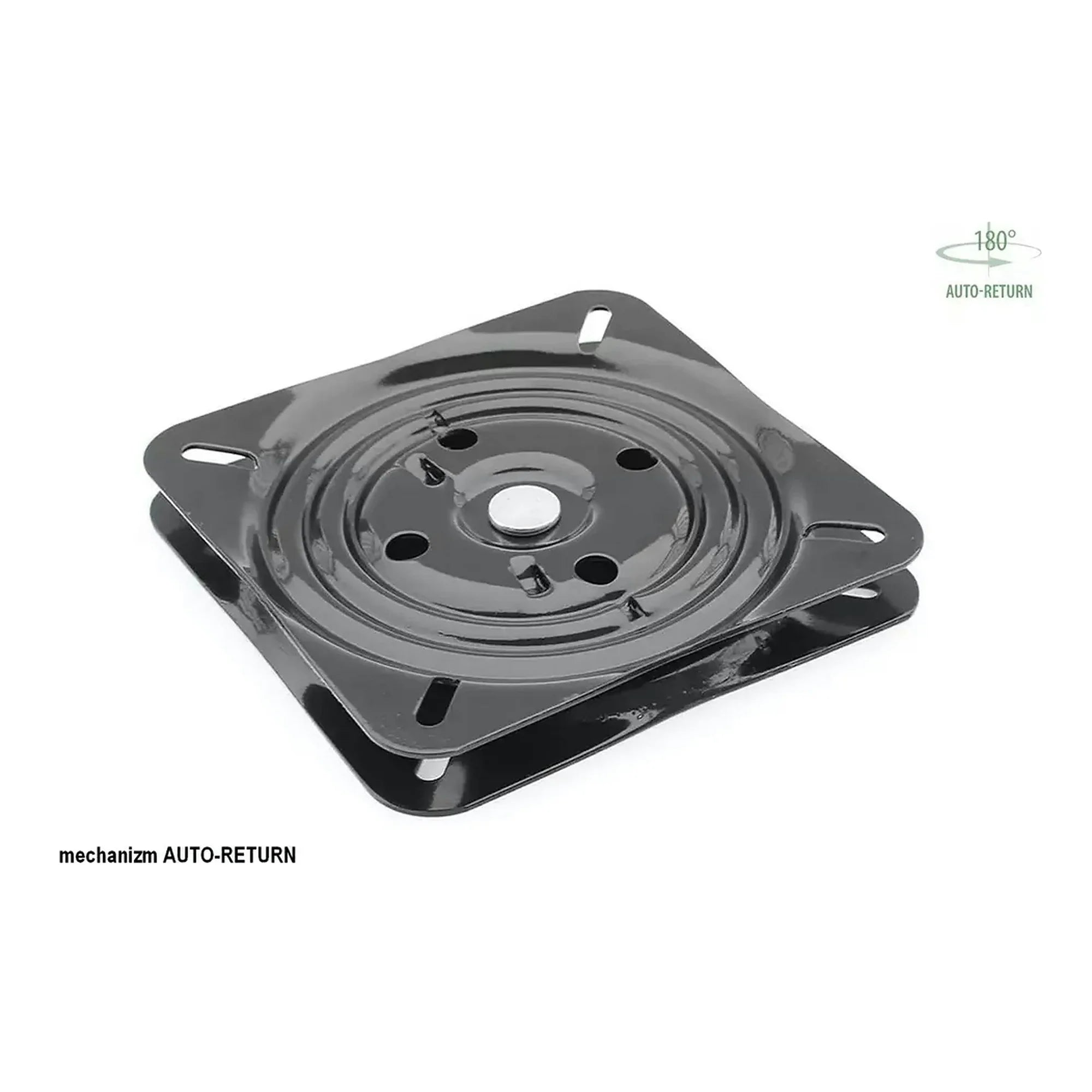 Scaun rotativ AZALIA, verde olive/negru, stofa clasica/metal, 61x44x86 cm