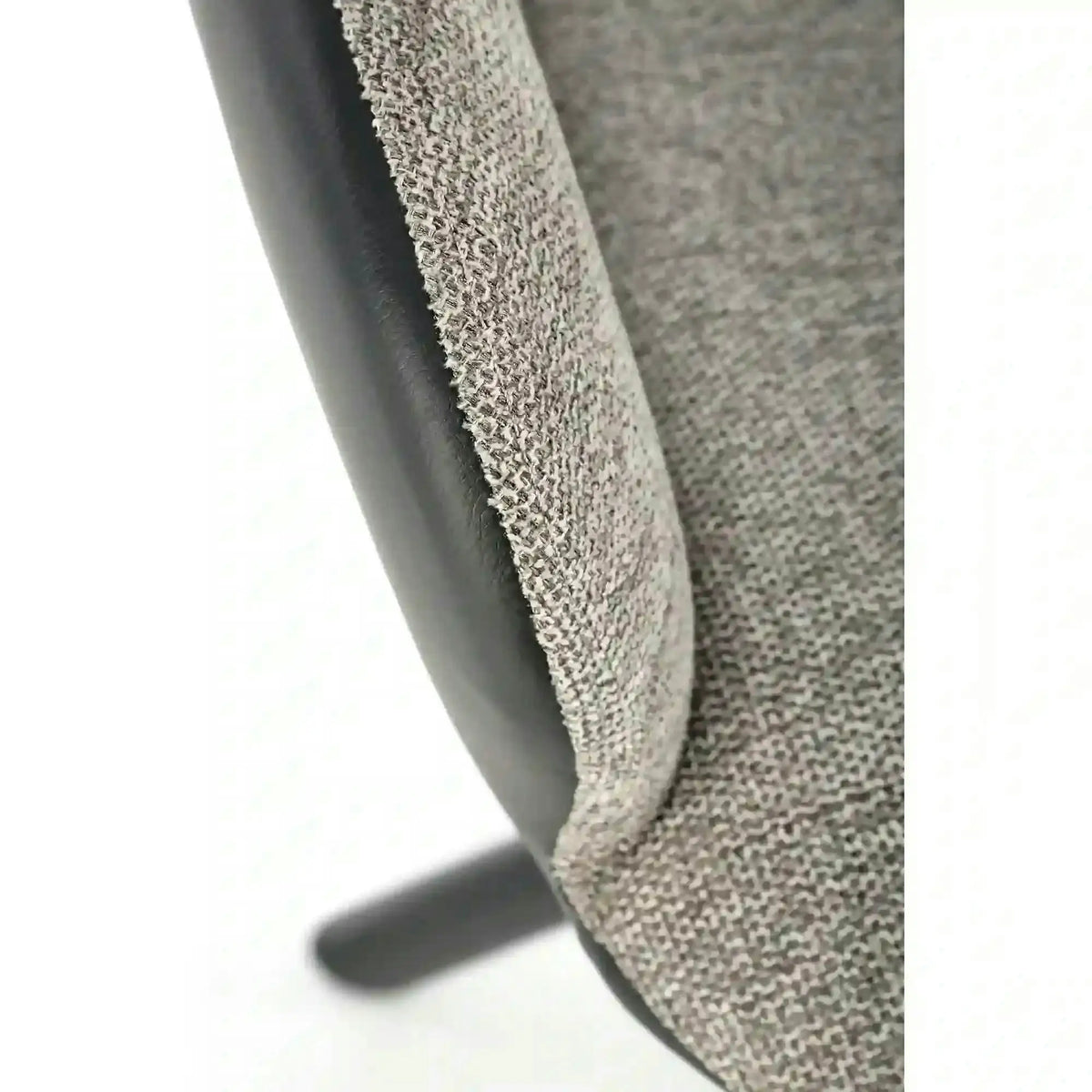 Scaun rotativ K494, gri/negru, stofa/piele ecologica, 57X59X85 cm
