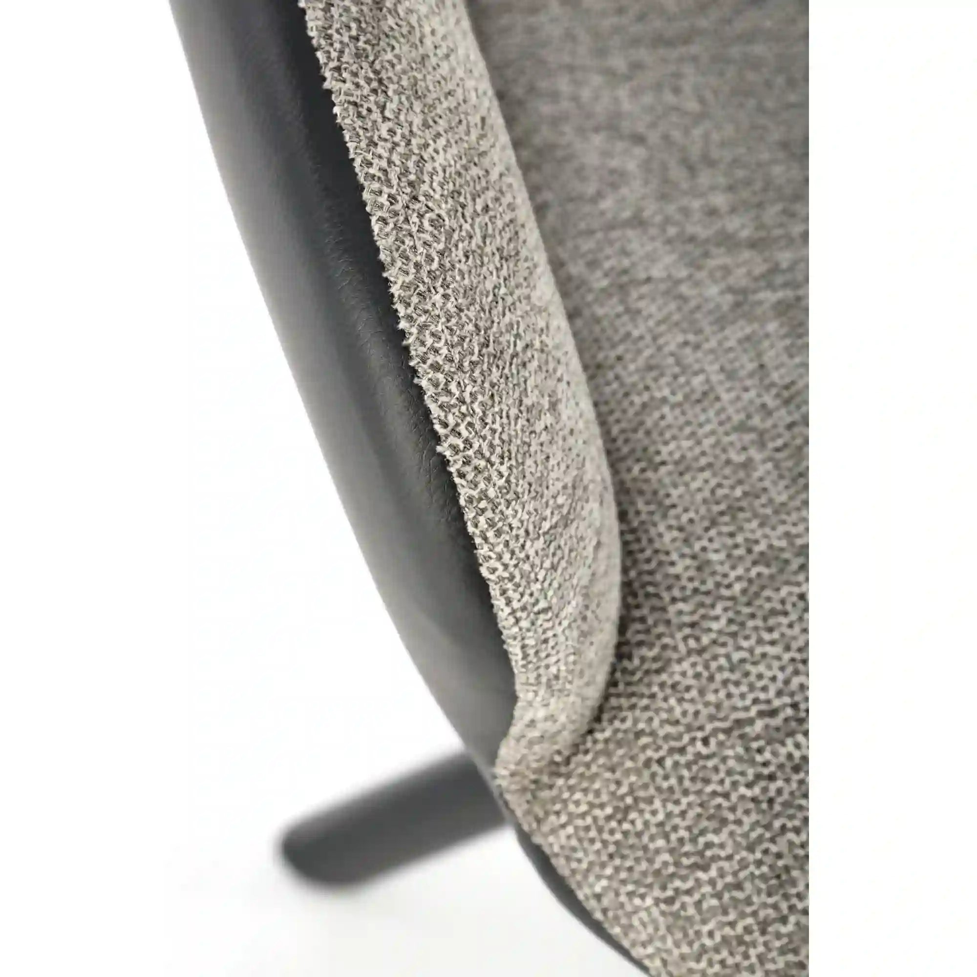 Scaun rotativ K494, gri/negru, stofa/piele ecologica, 57X59X85 cm
