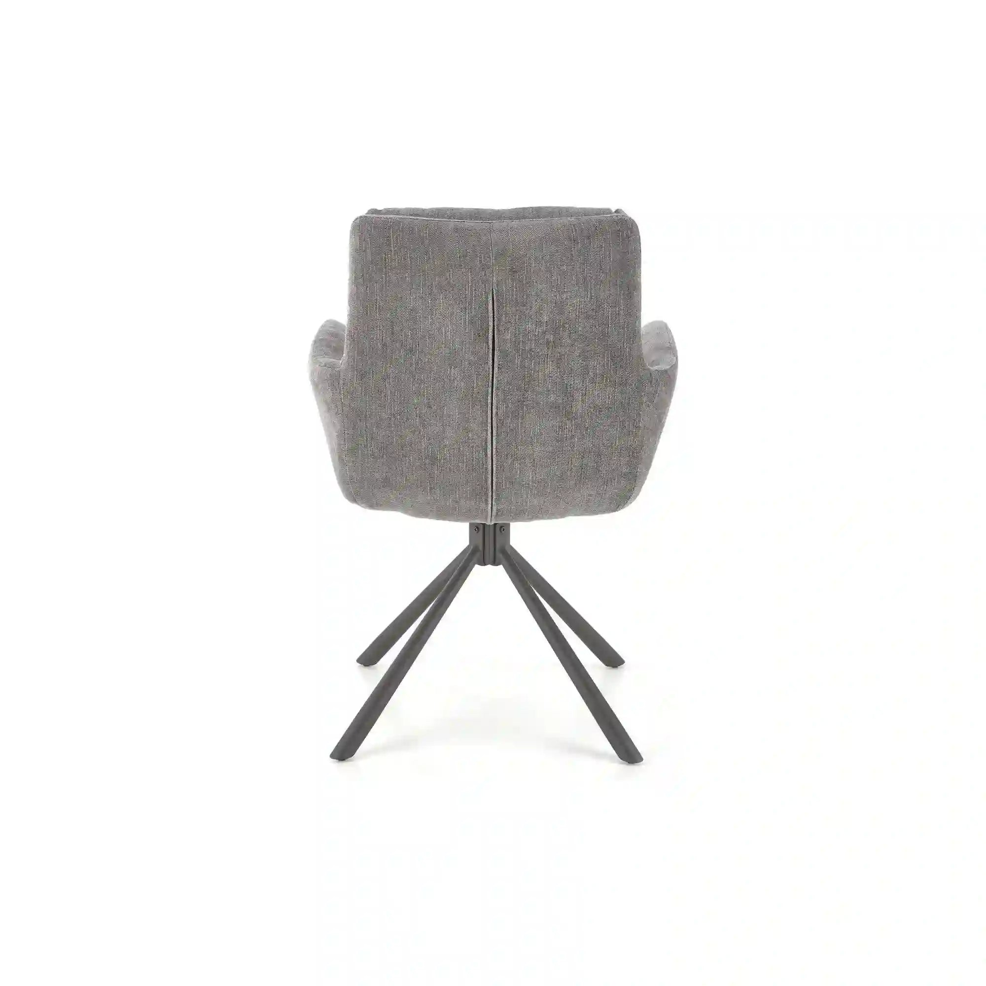 Scaun rotativ K495, gri/negru, stofa clasica/metal, 60x65x87 cm