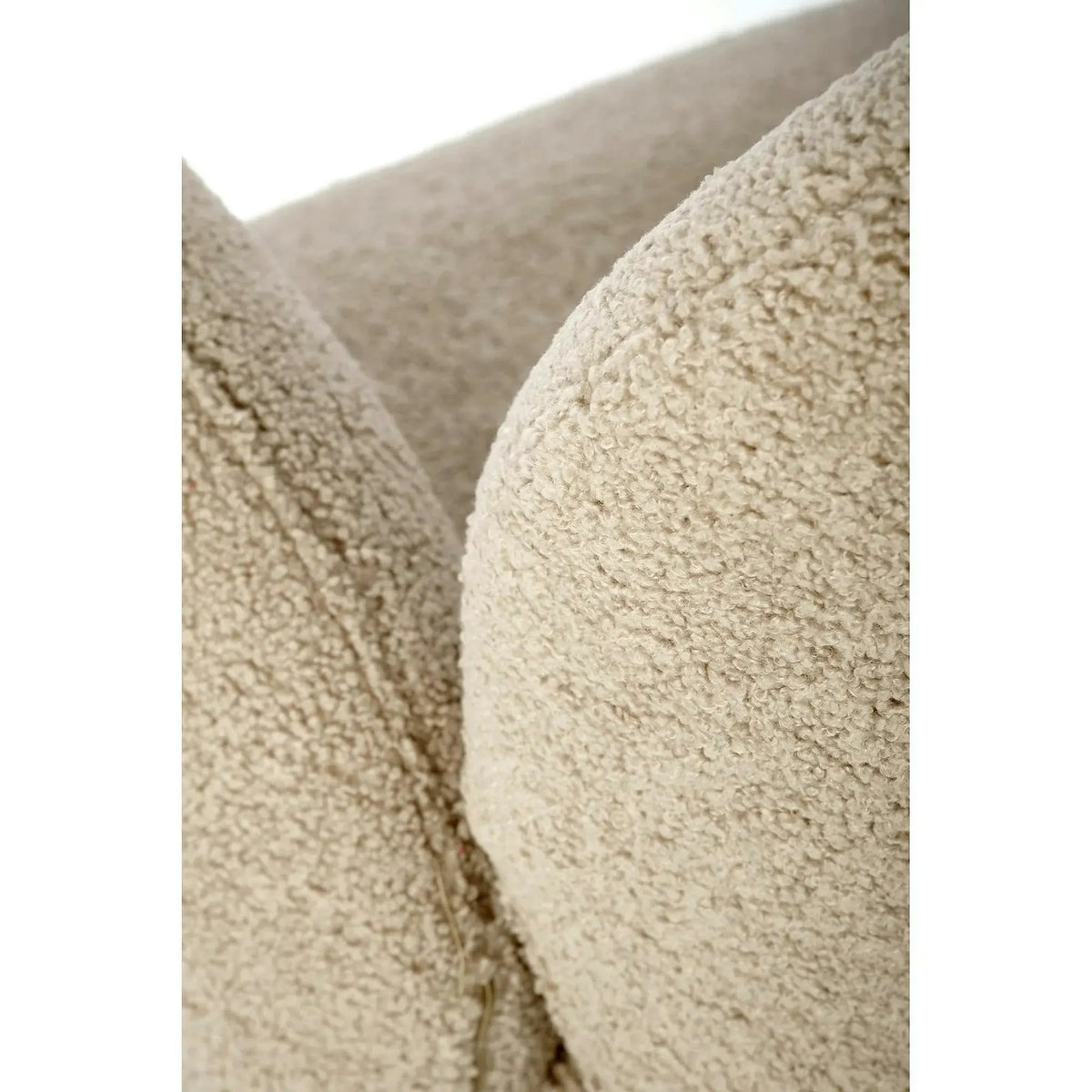 Scaun rotativ K498, cappuccino/negru, stofa buclata/metal, 64x63x90 cm