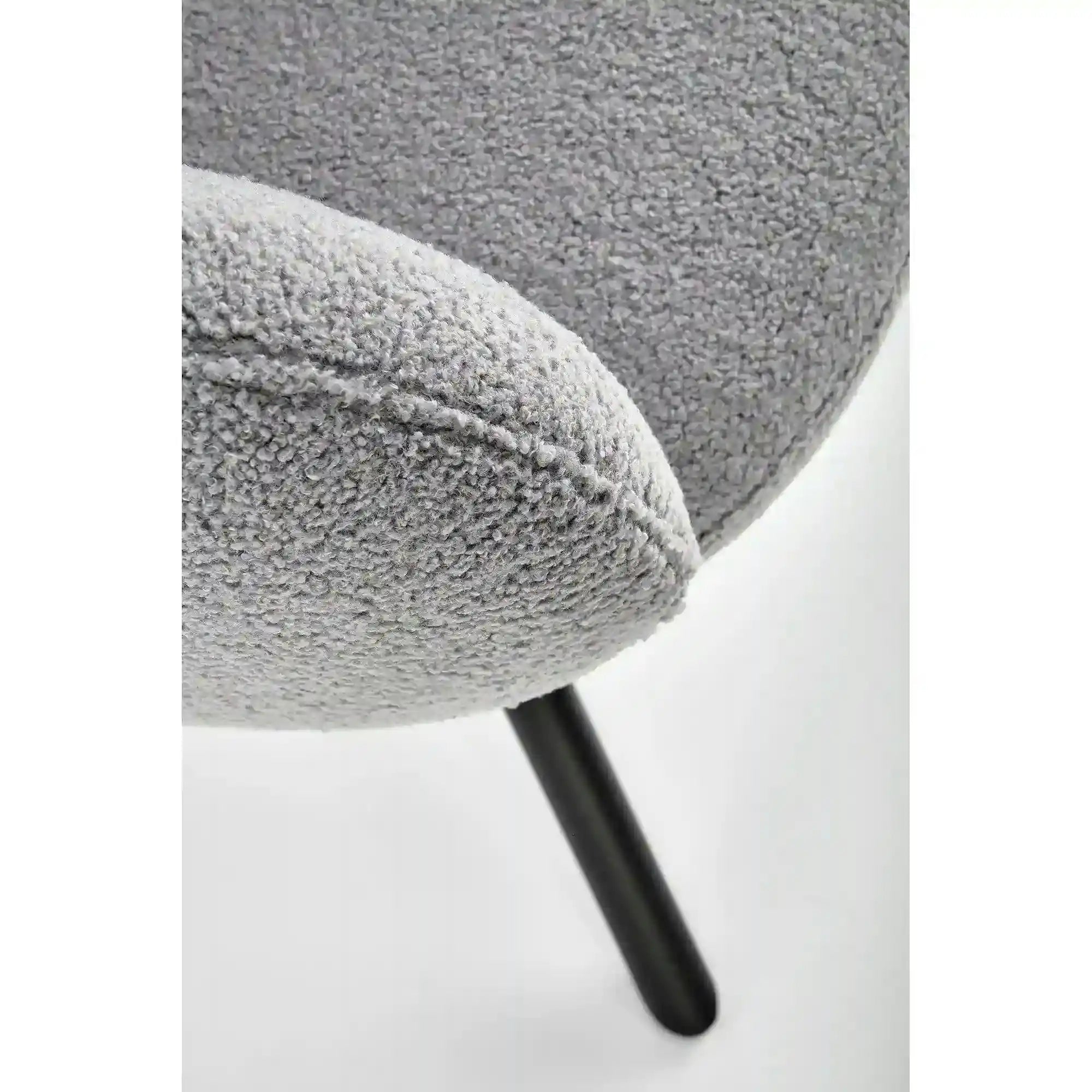 Scaun rotativ K498, gri, stofa/metal, 64x63x90 cm