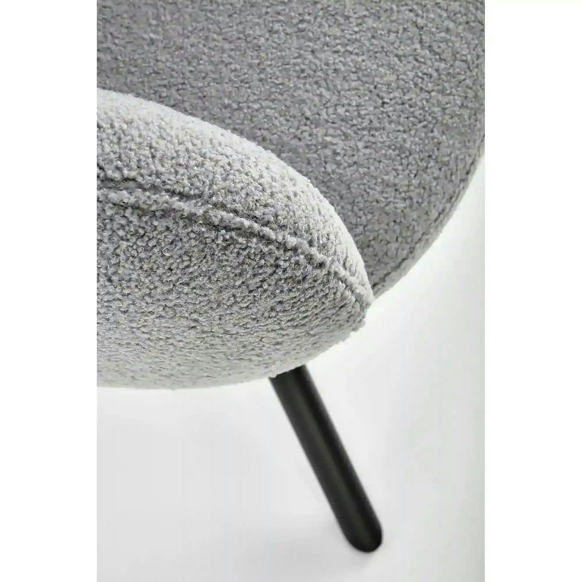 Scaun rotativ K498, gri, stofa/metal, 64x63x90 cm