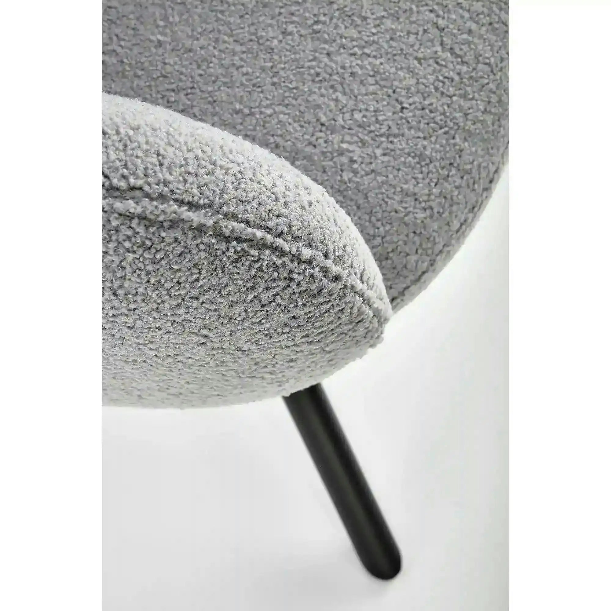 Scaun rotativ K498, gri, stofa/metal, 64x63x90 cm