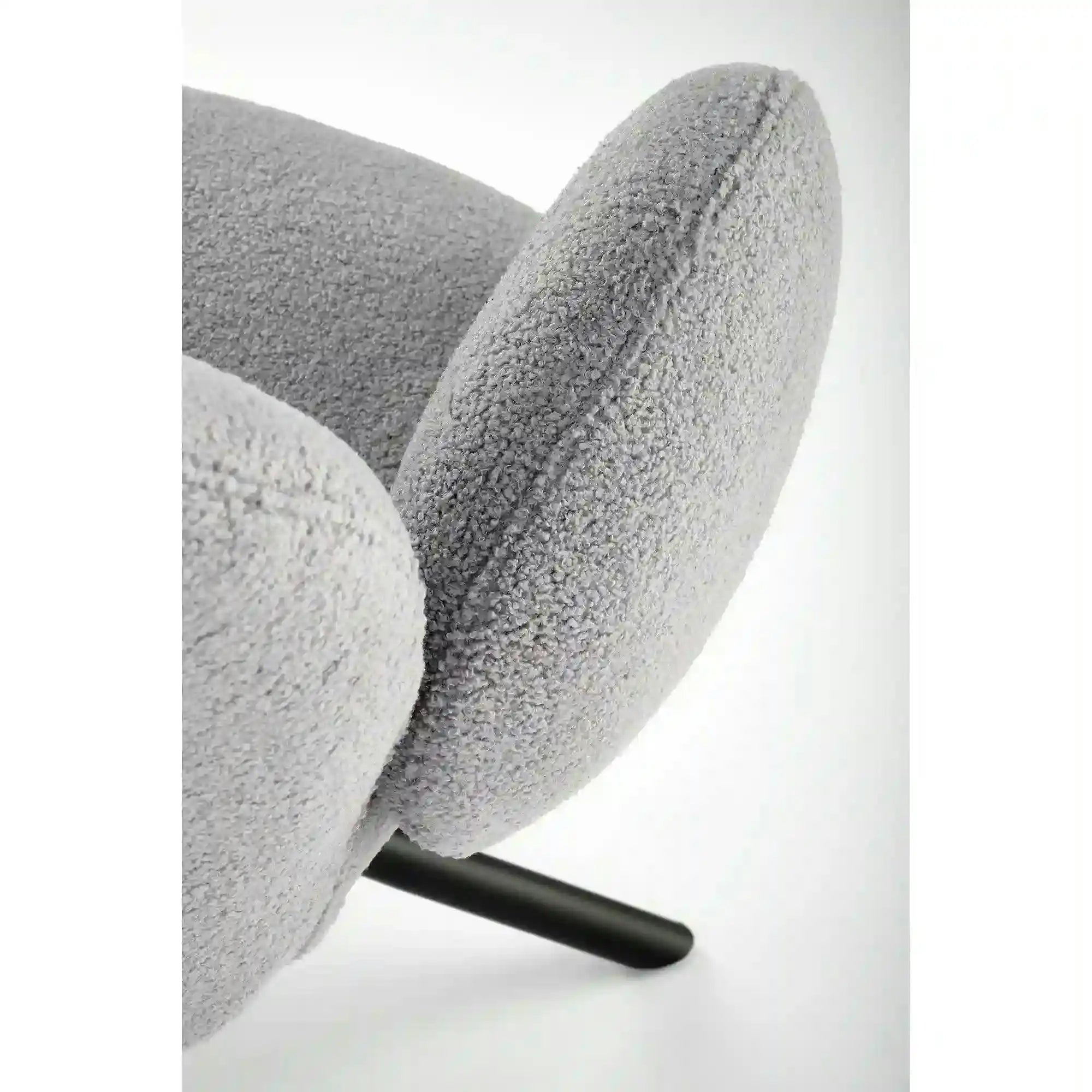 Scaun rotativ K498, gri, stofa/metal, 64x63x90 cm