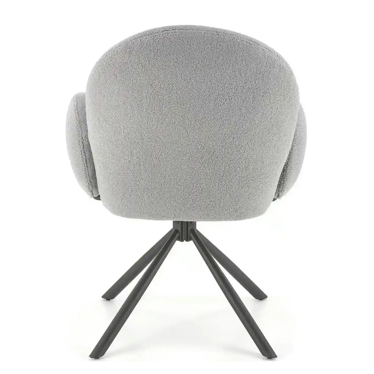 Scaun rotativ K498, gri, stofa/metal, 64x63x90 cm
