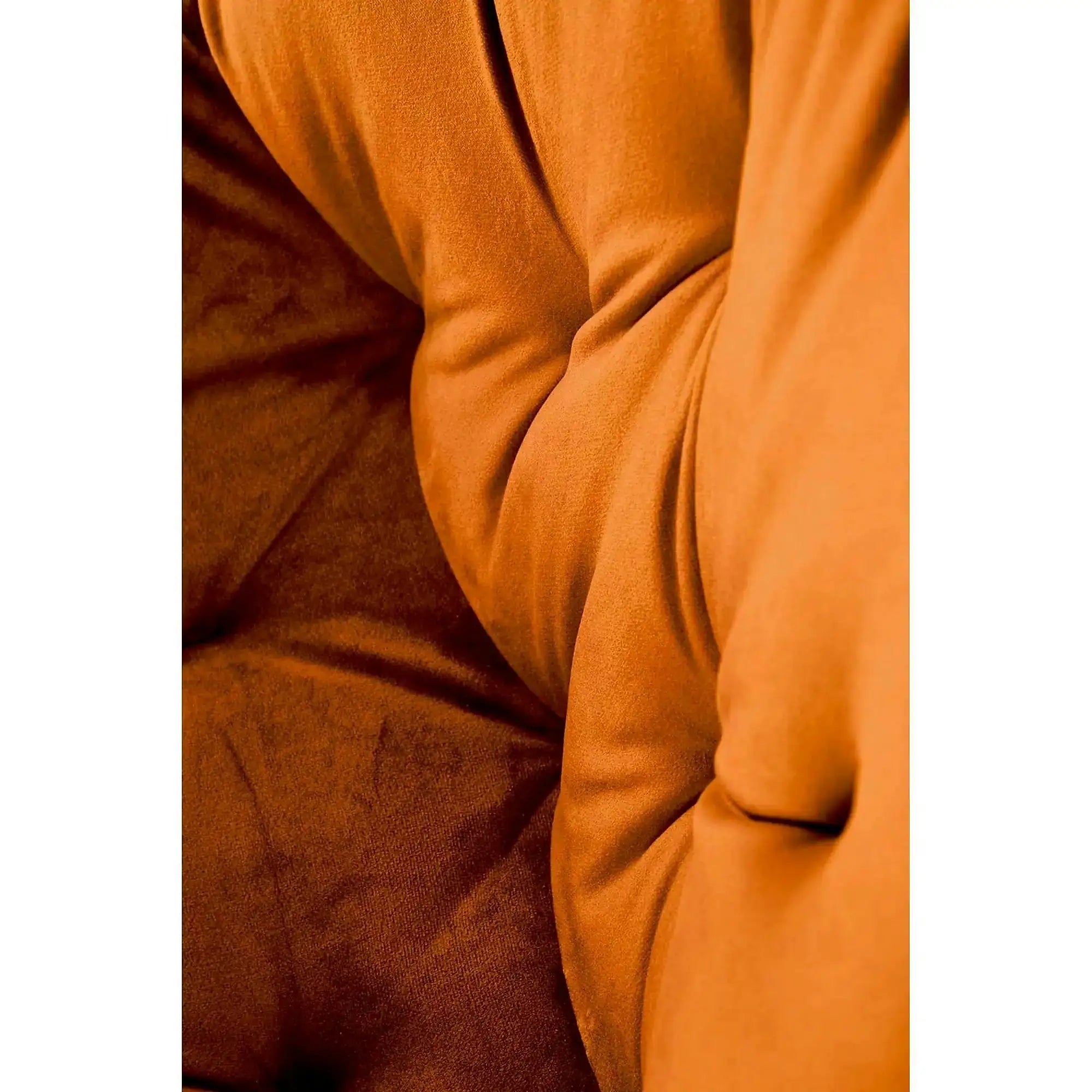 Scaun rotativ K519, caramiziu/negru, stofa catifelata/metal, 54x63x86 cm