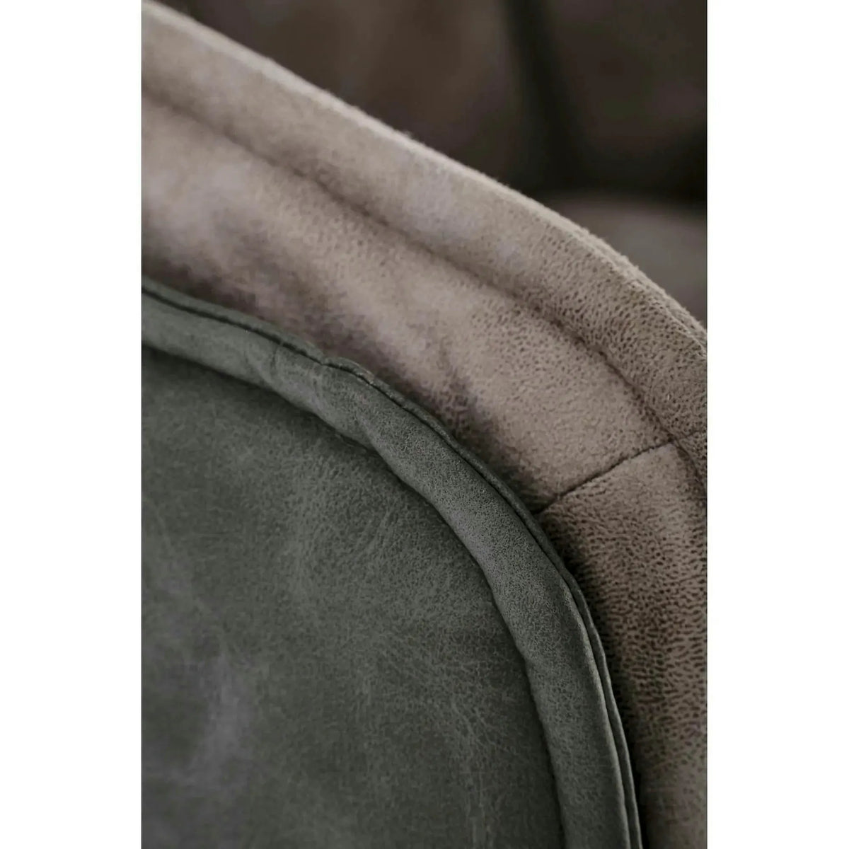 Scaun rotativ K523, gri/negru, stofa/piele ecologica, 61x61x85 cm