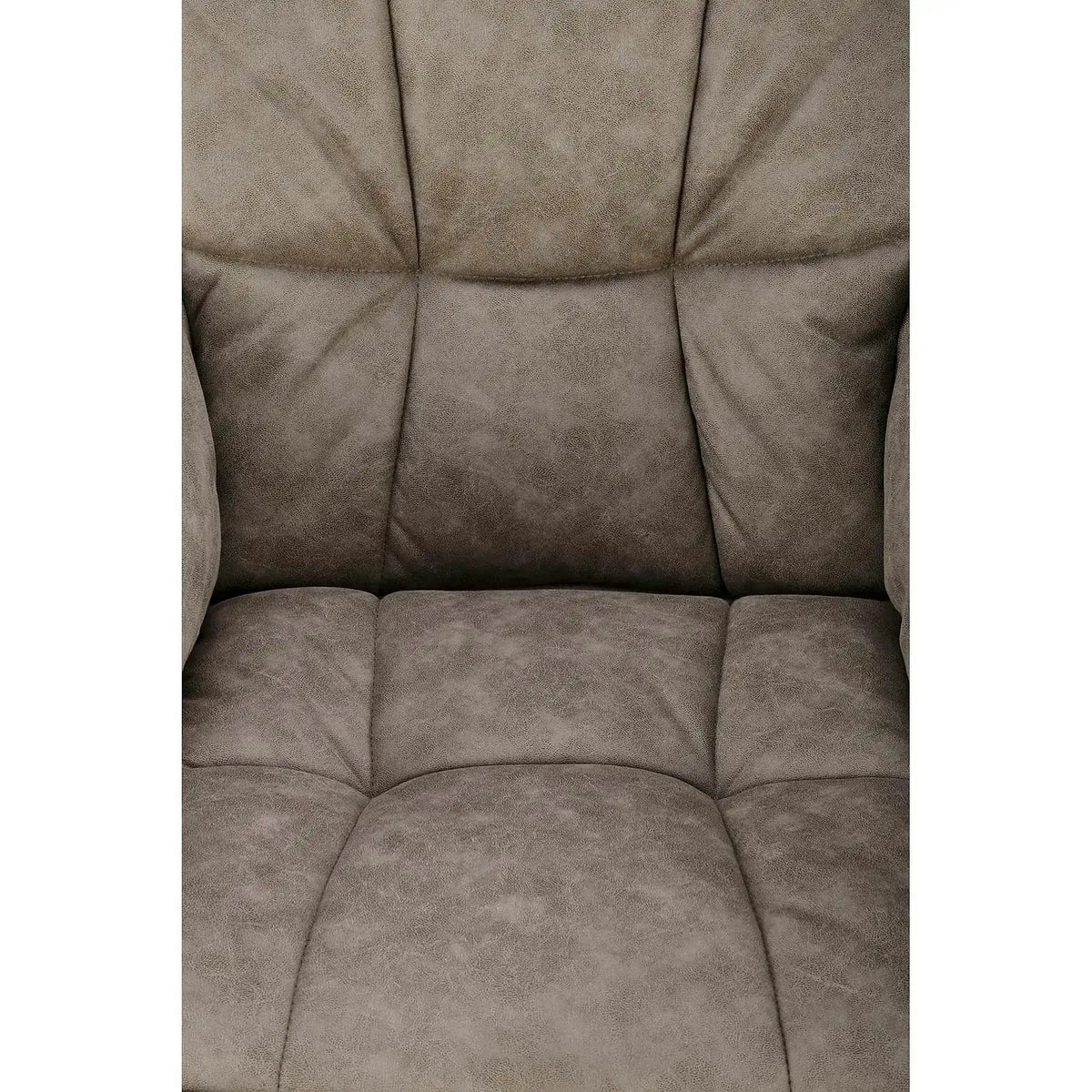 Scaun rotativ K523, gri/negru, stofa/piele ecologica, 61x61x85 cm