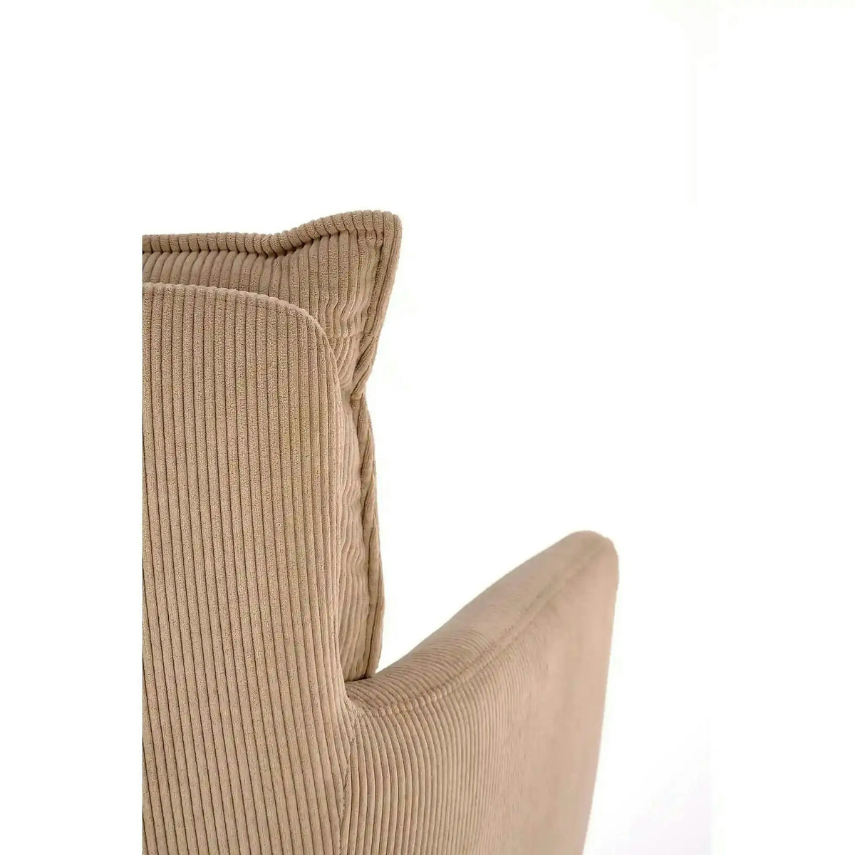 Scaun rotativ K528, cappucino/negru, stofa catifelata/metal, 60x67x90 cm