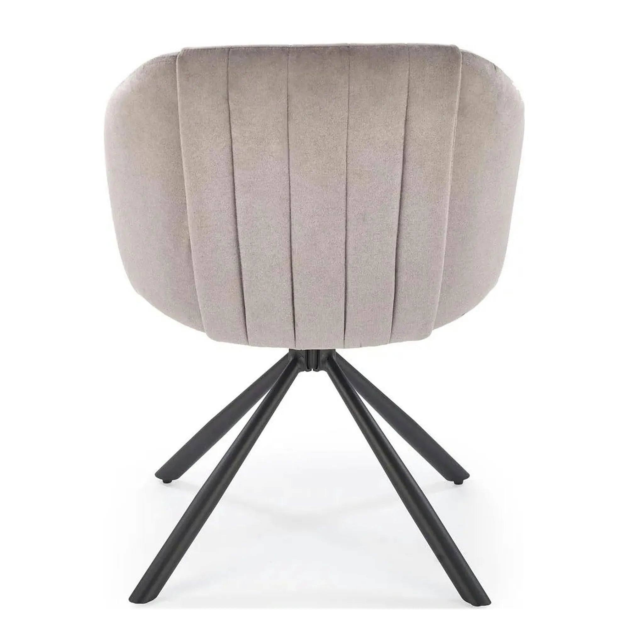 Scaun rotativ K533, gri/negru, stofa clasica/metal, 57x60x80 cm