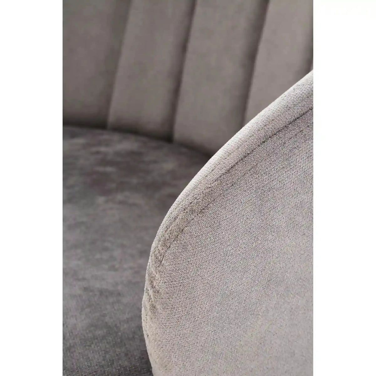 Scaun rotativ K533, gri/negru, stofa clasica/metal, 57x60x80 cm