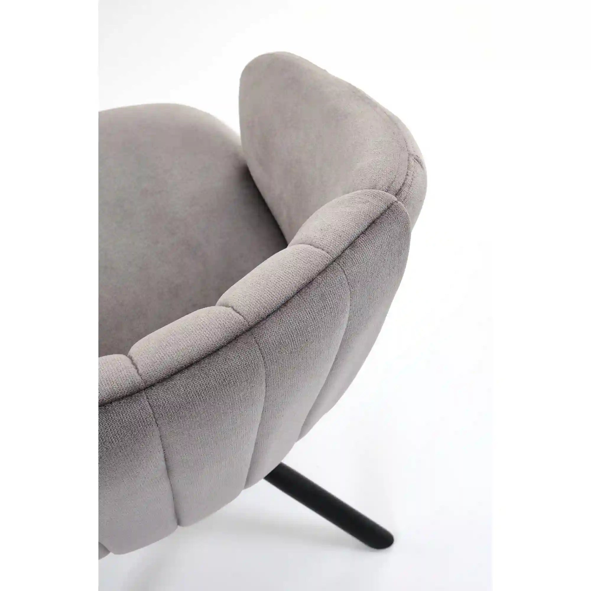 Scaun rotativ K533, gri/negru, stofa clasica/metal, 57x60x80 cm