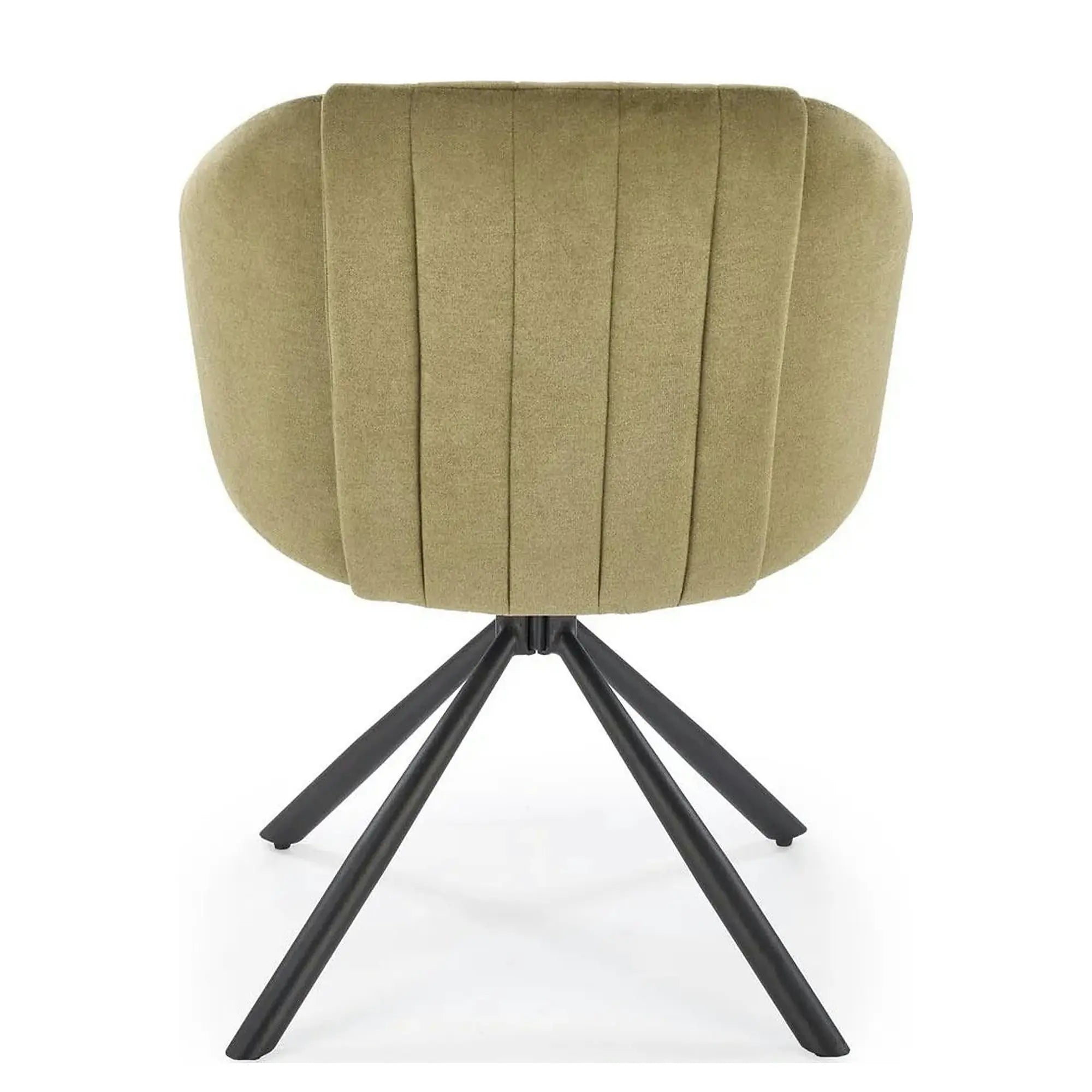 Scaun rotativ K533, verde/negru, stofa clasica/metal, 57x60x80 cm