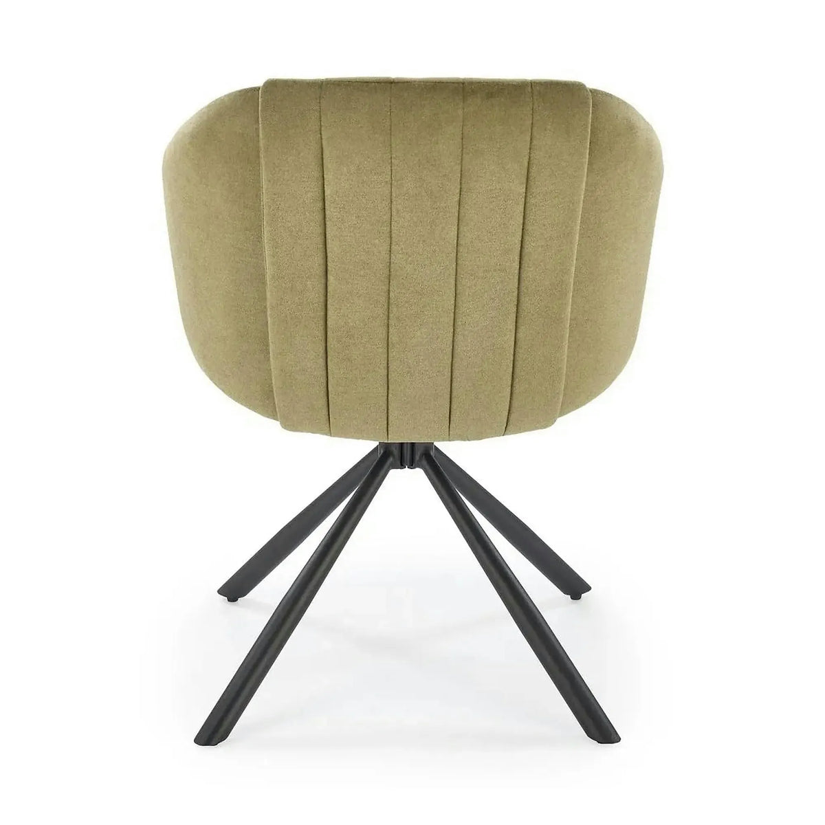 Scaun rotativ K533, verde/negru, stofa clasica/metal, 57x60x80 cm