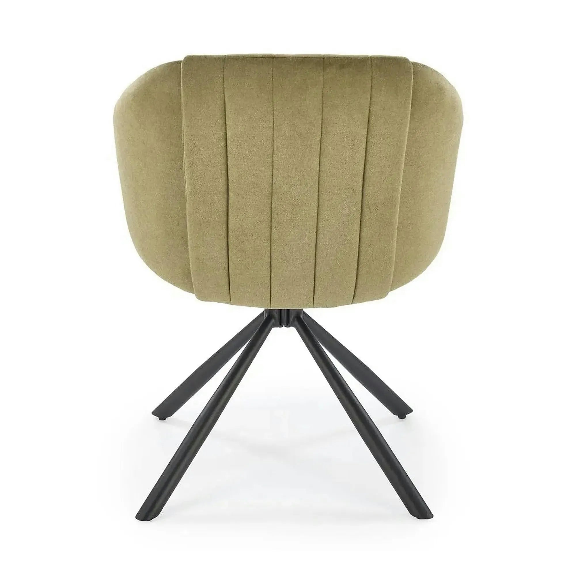 Scaun rotativ K533, verde/negru, stofa clasica/metal, 57x60x80 cm