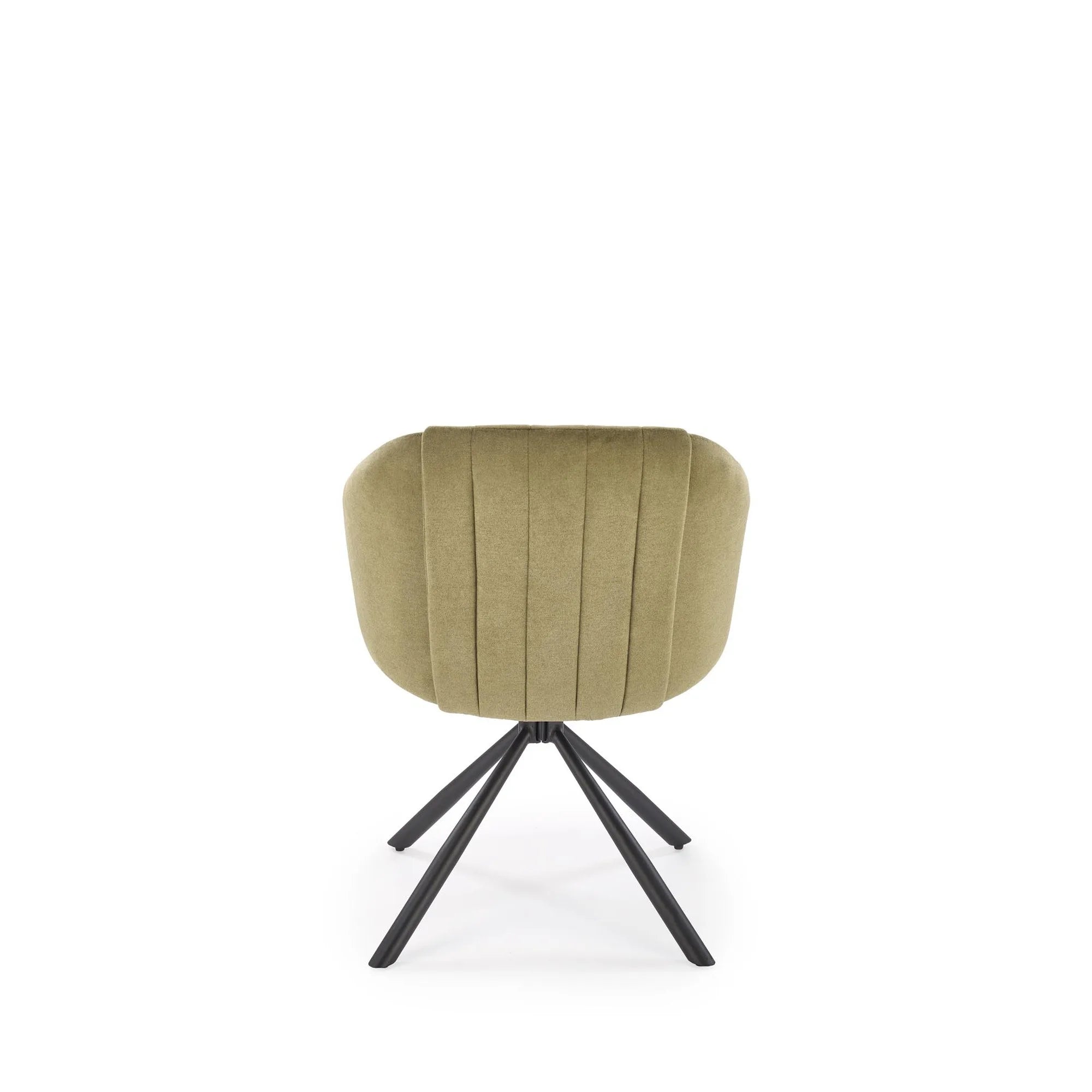 Scaun rotativ K533, verde/negru, stofa clasica/metal, 57x60x80 cm