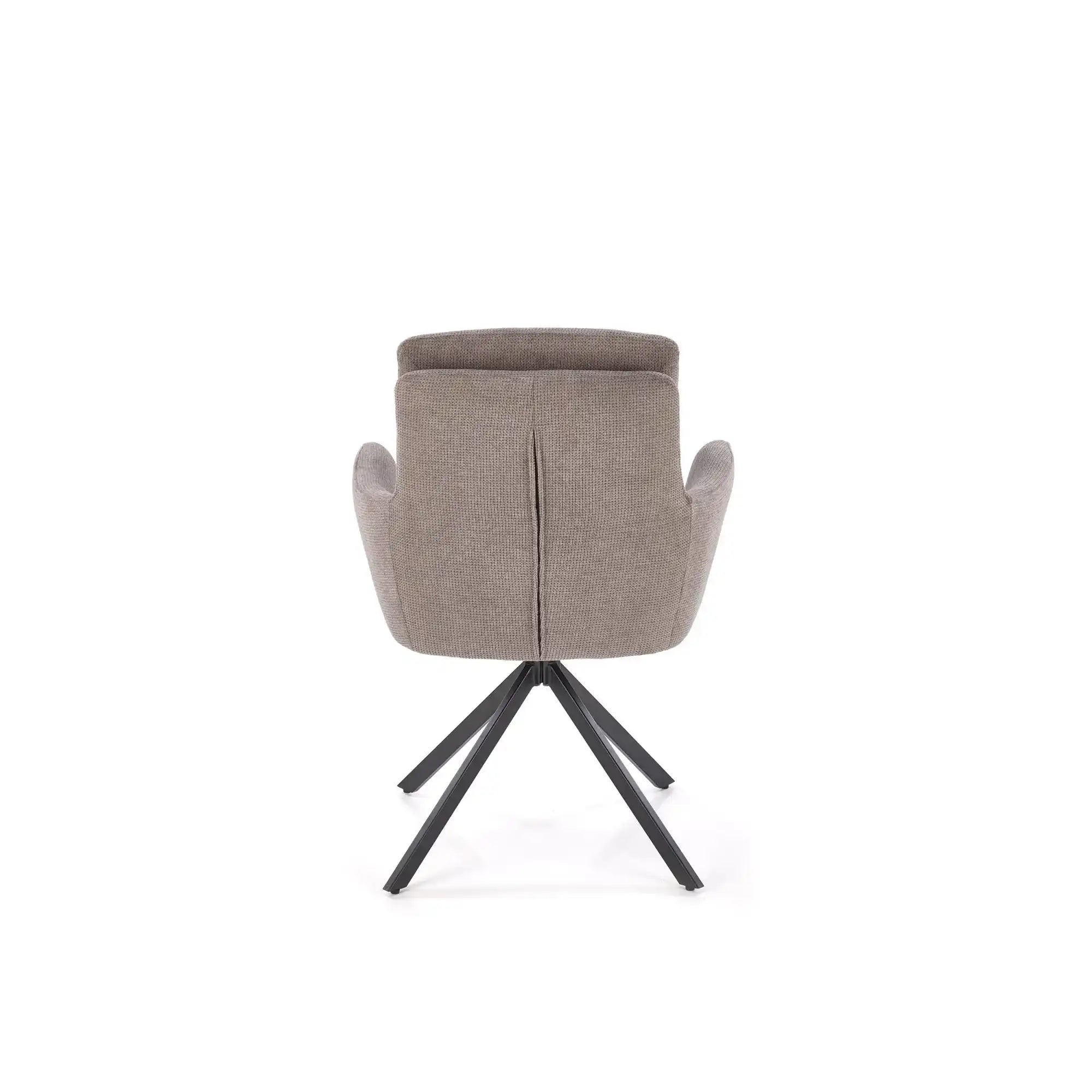 Scaun rotativ K536, gri/negru, stofa clasica/metal, 62x68x85 cm