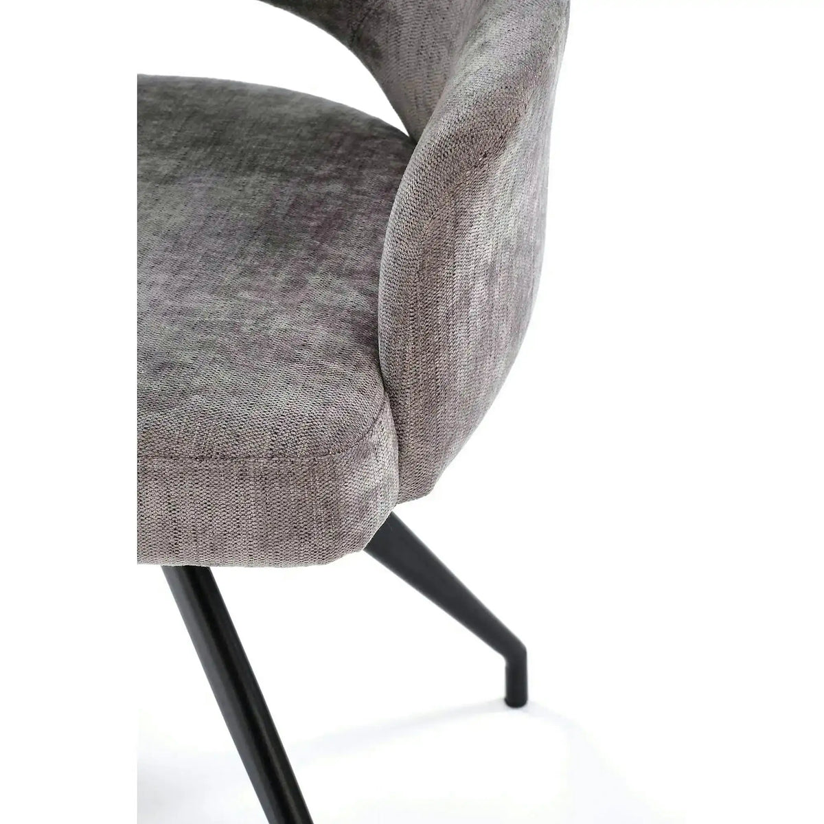 Scaun rotativ K542, gri/negru, stofa clasica/metal, 58x64x88 cm