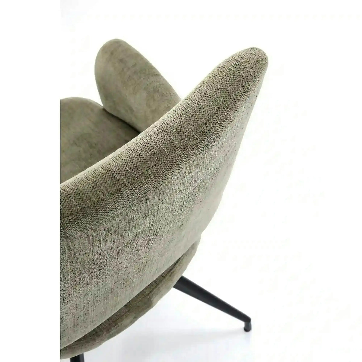 Scaun rotativ K542, verde/negru, stofa clasica/metal, 58x64x88 cm