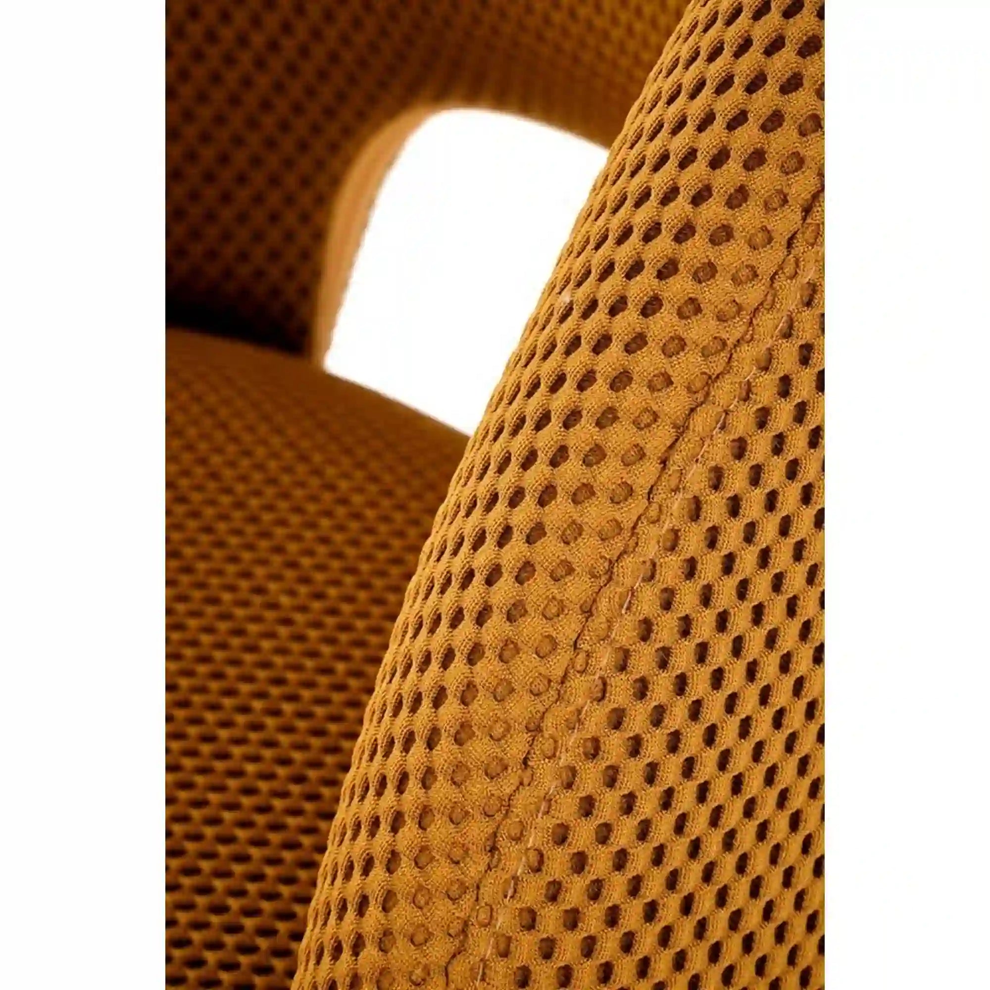 Scaun rotativ K546, galben/negru, panza/metal, 52x60x79 cm