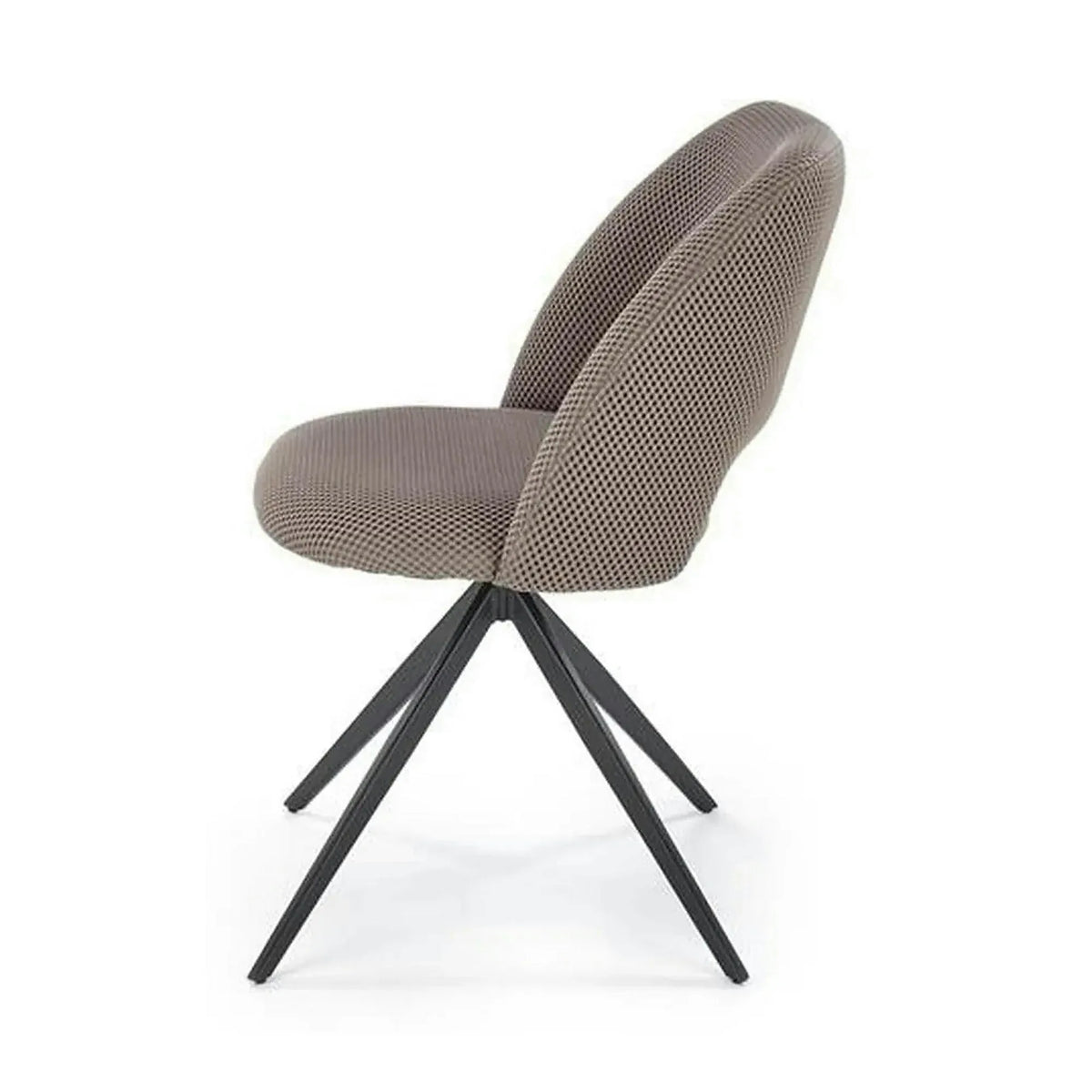 Scaun rotativ K546, gri/negru, panza/metal, 52x60x79 cm