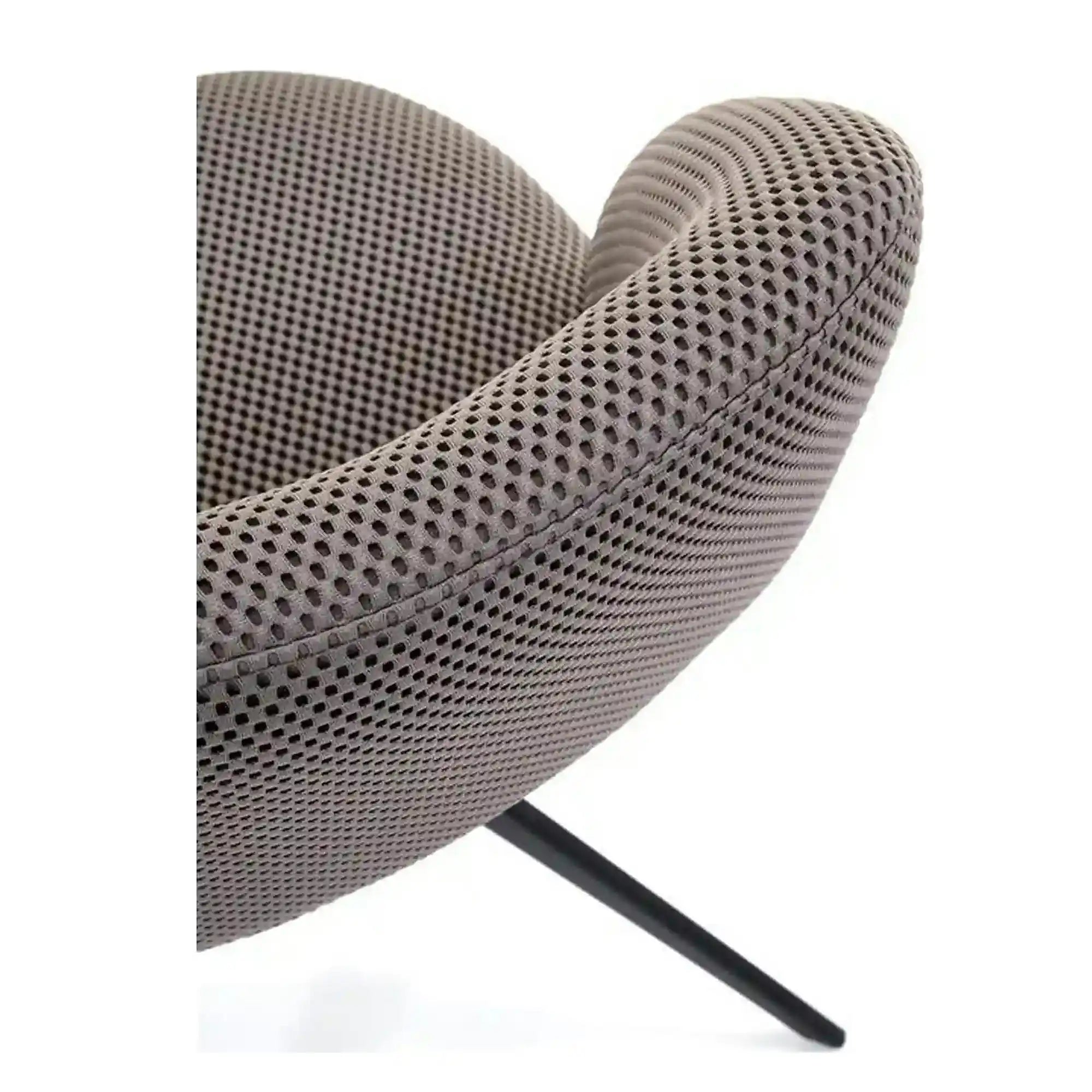 Scaun rotativ K546, gri/negru, panza/metal, 52x60x79 cm