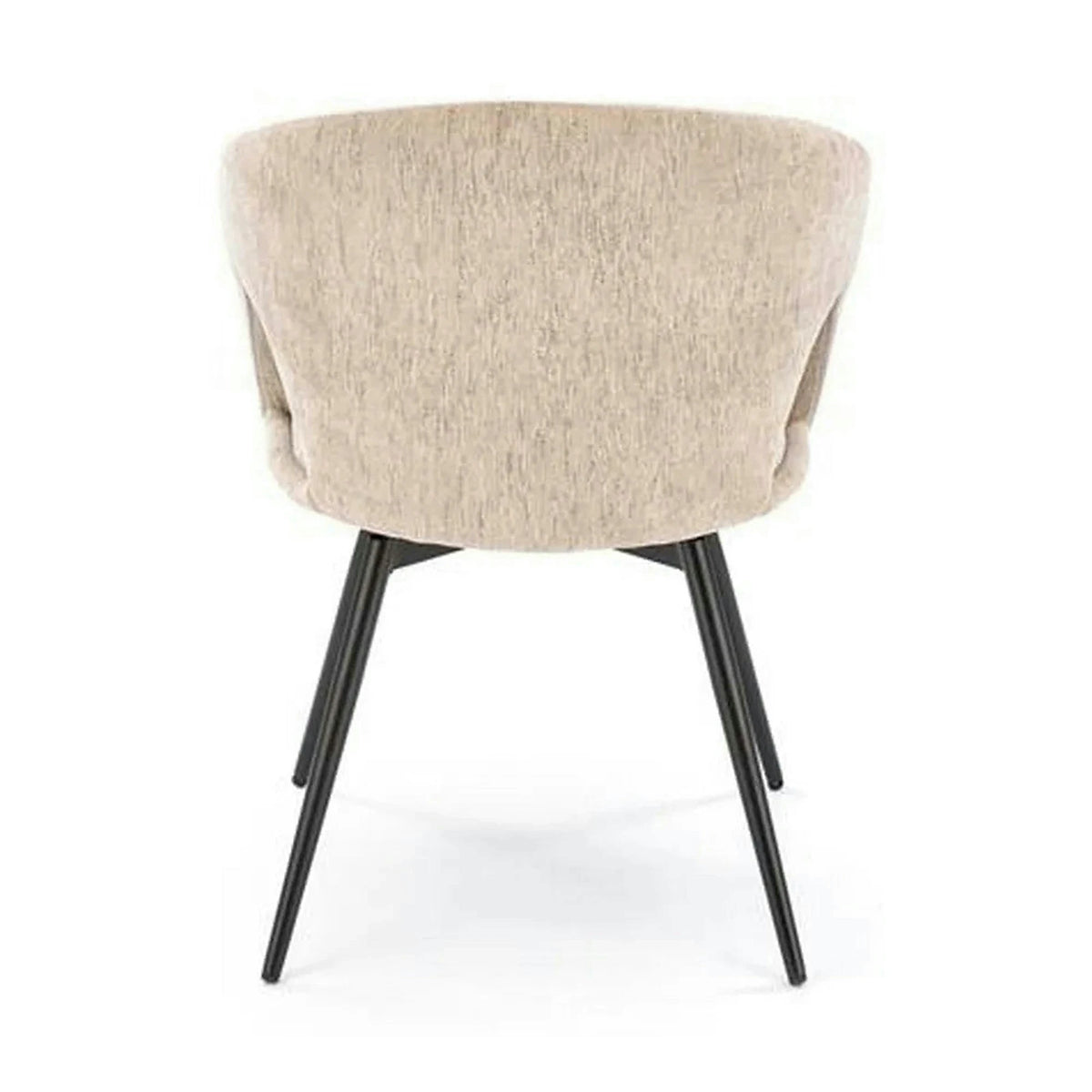 Scaun rotativ K550, bej/negru, stofa clasica/metal, 57x57x78 cm