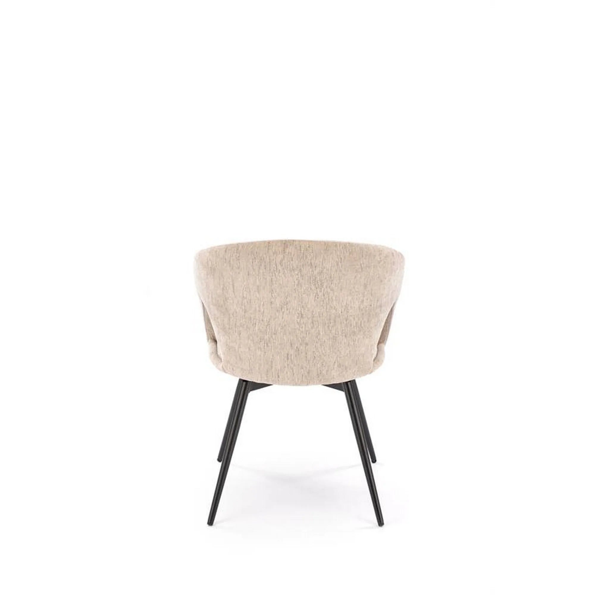 Scaun rotativ K550, bej/negru, stofa clasica/metal, 57x57x78 cm