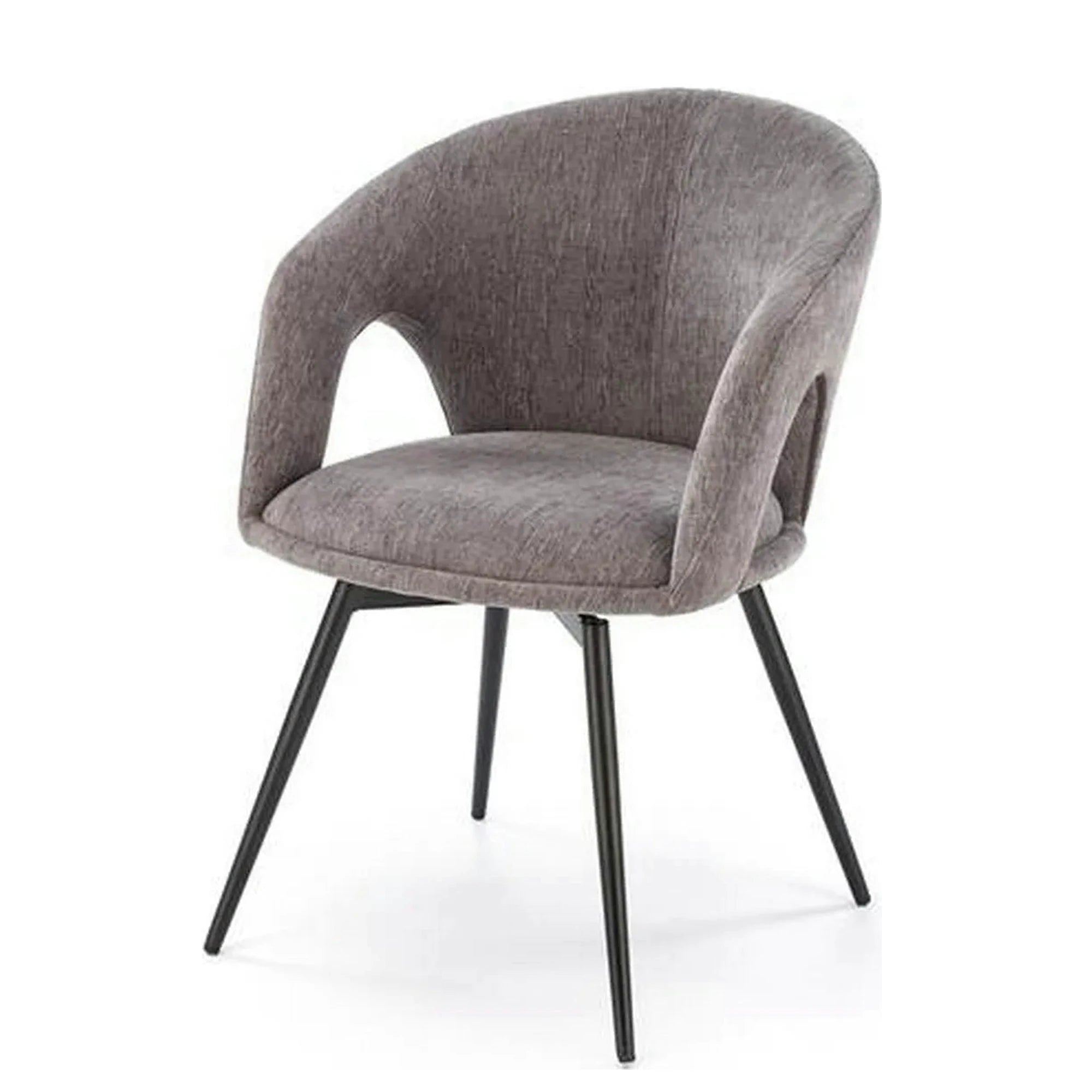 Scaun rotativ K550, gri/negru, stofa clasica/metal, 57x57x78 cm