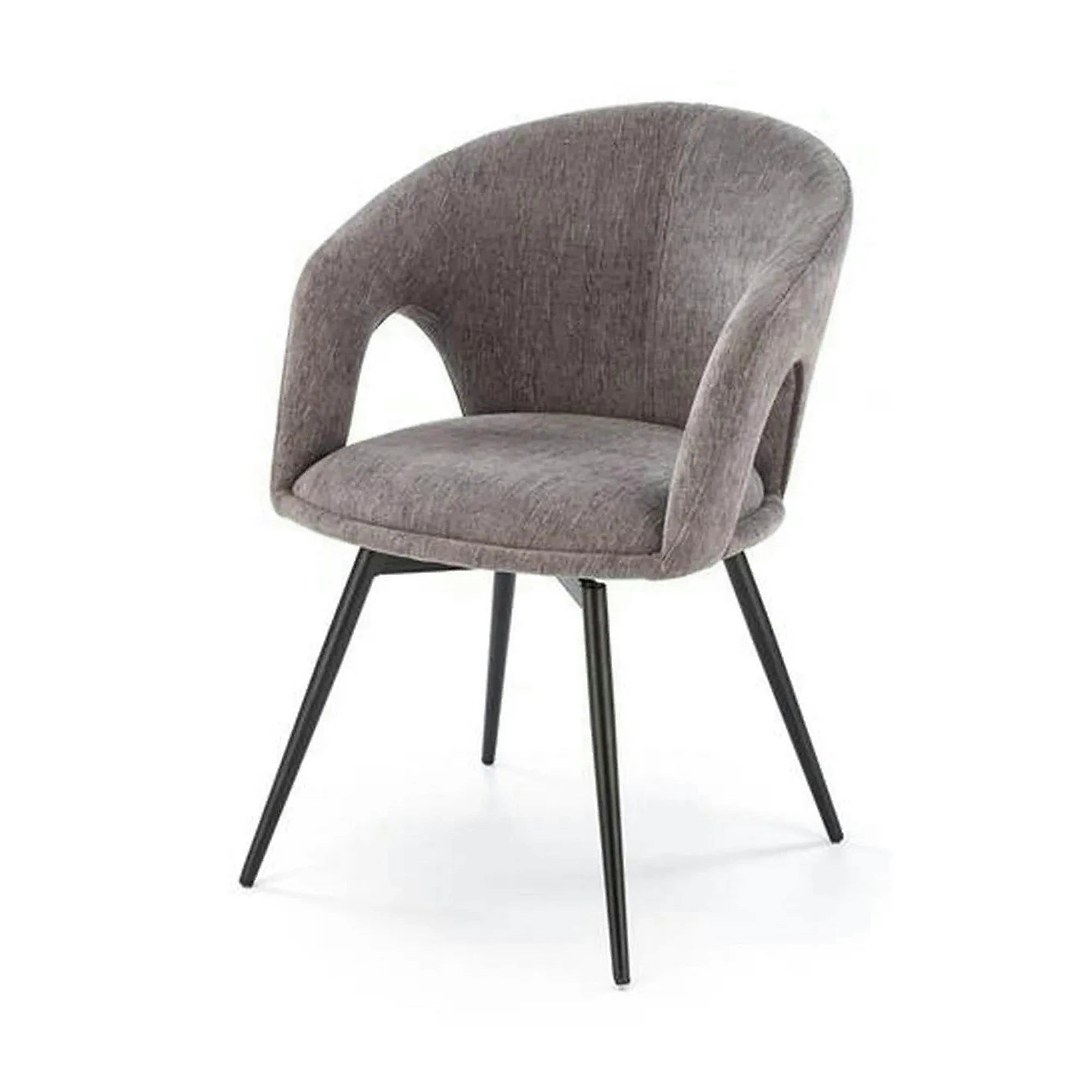 Scaun rotativ K550, gri/negru, stofa clasica/metal, 57x57x78 cm