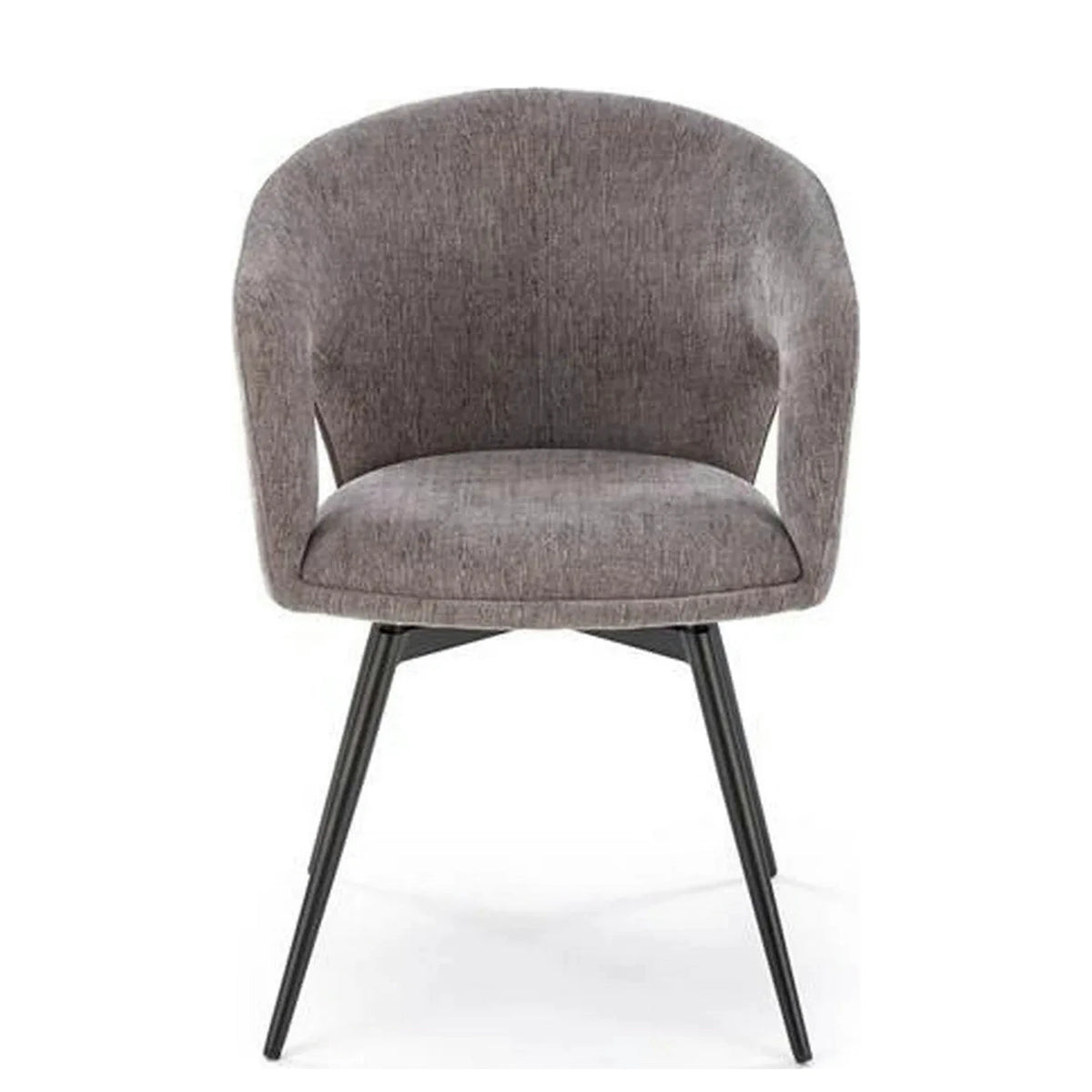 Scaun rotativ K550, gri/negru, stofa clasica/metal, 57x57x78 cm