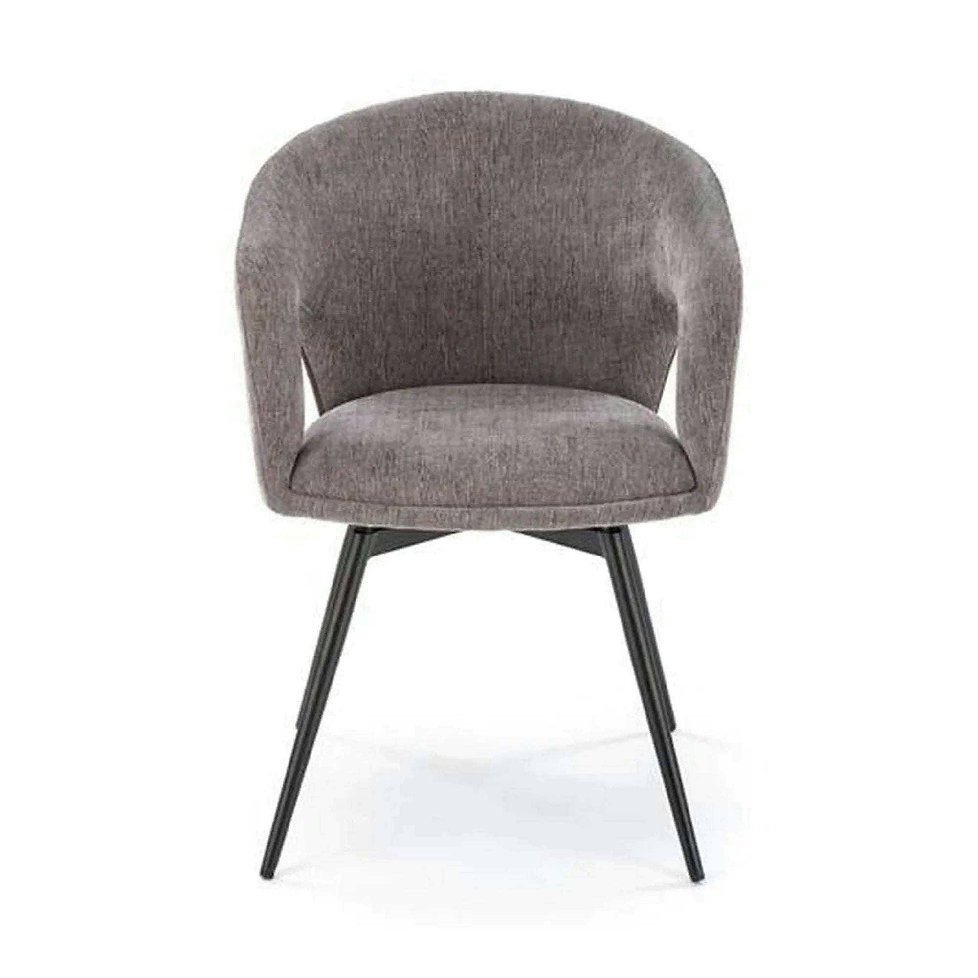 Scaun rotativ K550, gri/negru, stofa clasica/metal, 57x57x78 cm
