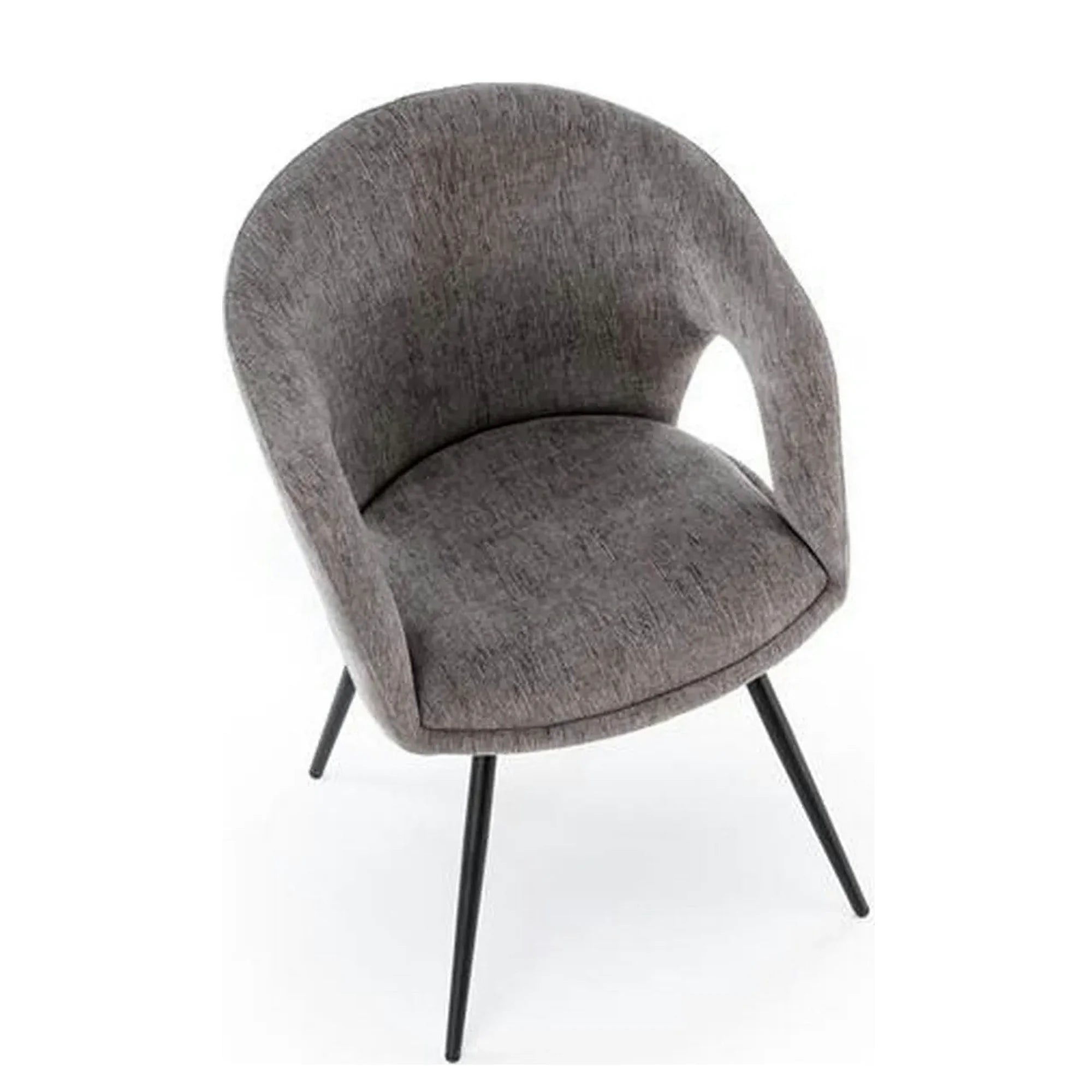 Scaun rotativ K550, gri/negru, stofa clasica/metal, 57x57x78 cm