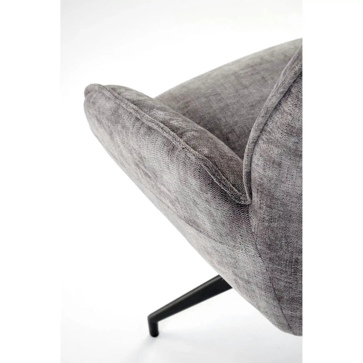 Scaun rotativ K553, gri/negru, stofa clasica/metal, 60x66x96 cm