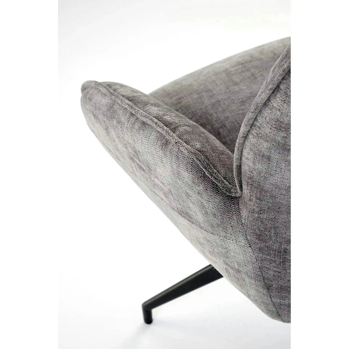 Scaun rotativ K553, gri/negru, stofa clasica/metal, 60x66x96 cm